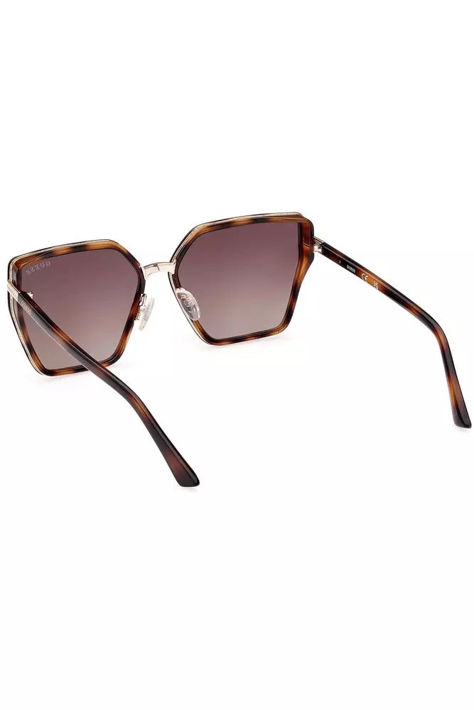 Guess Jeans Chic Hexagonal Injected Frame Sunglasses - Luksusmuotia Guess Jeans - Tutustu YVES JAVANNI® 