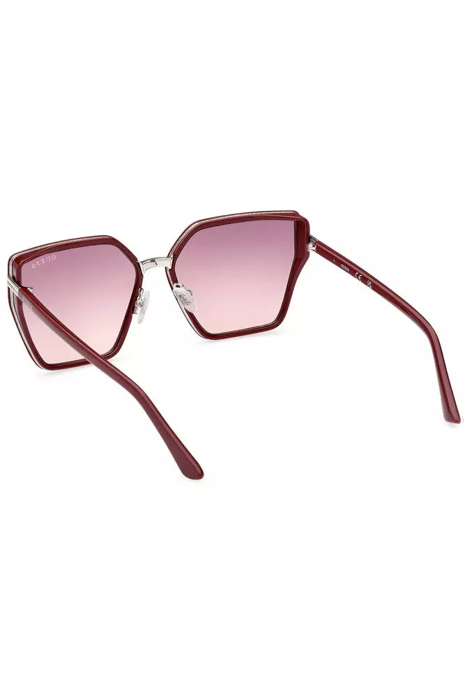 Guess Hexagonal Chic Pink Sunglasses - Luksusmuotia Guess Jeans - Tutustu YVES JAVANNI® 