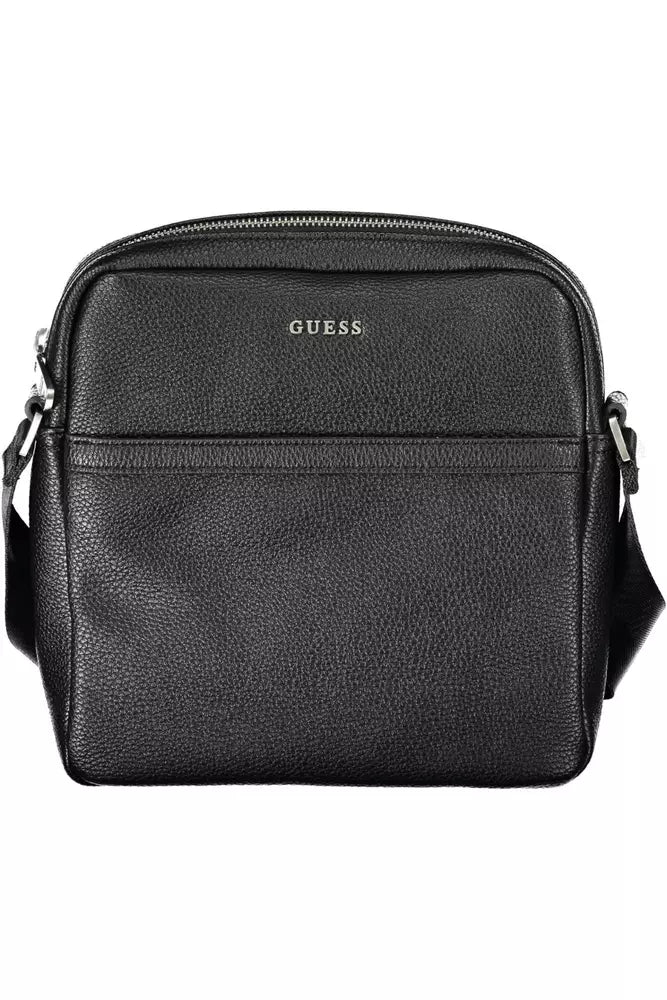 Guess Sleek Black Shoulder Bag with Logo Detail - Luksusmuotia Guess Jeans - Tutustu YVES JAVANNI® 