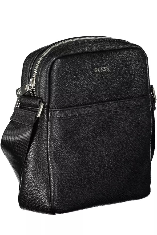 Guess Sleek Black Shoulder Bag with Logo Detail - Luksusmuotia Guess Jeans - Tutustu YVES JAVANNI® 