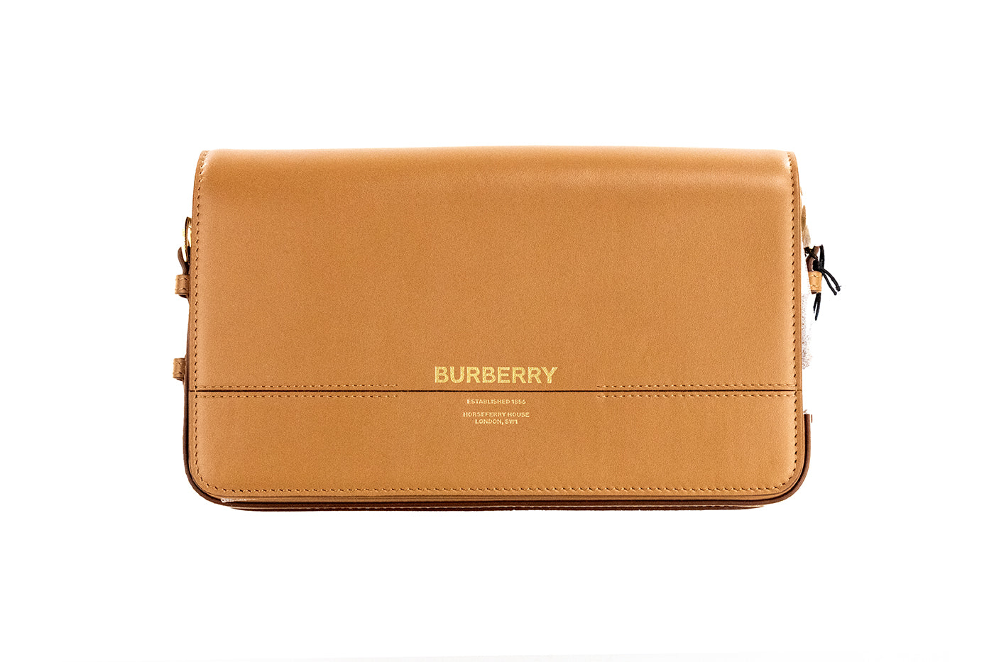 Burberry Grace Small Nutmeg Smooth Leather Flap Crossbody Clutch Handbag Purse - Luxury from Burberry - Shop at YVES JAVANNI