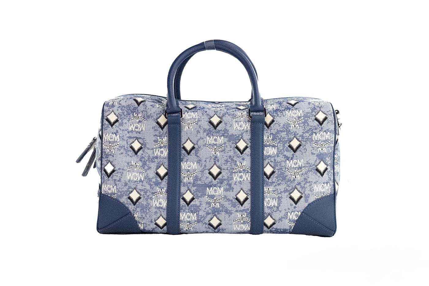 MCM Boston Medium Blue Vintage Denim Fabric Duffle Bag Crossbody Bag Purse - Luksuslaukut ja asusteet MCM - Tutustu YVES JAVANNI® 