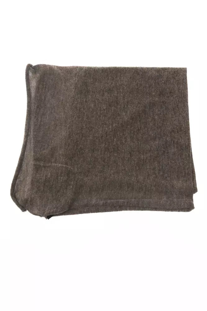 Alpha Studio Brown Wool Women Scarf - Luksusmuotia Alpha Studio - Tutustu YVES JAVANNI® 