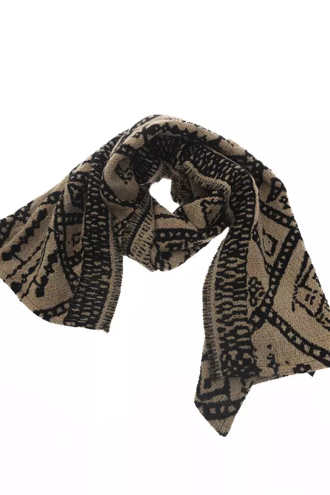 Alpha Studio Brown Acetate Women Scarf - Luksusmuotia Alpha Studio - Tutustu YVES JAVANNI® 