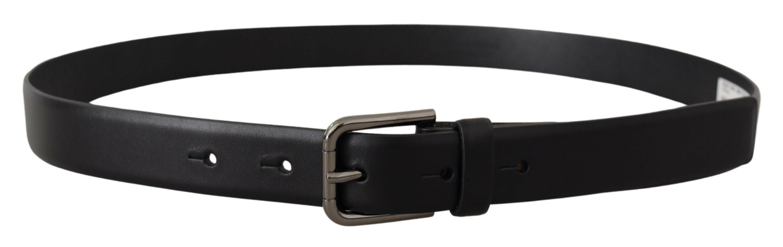 Dolce & Gabbana Elegant Black Leather Classic Belt - Luksusmuotia Dolce & Gabbana - Tutustu YVES JAVANNI® 