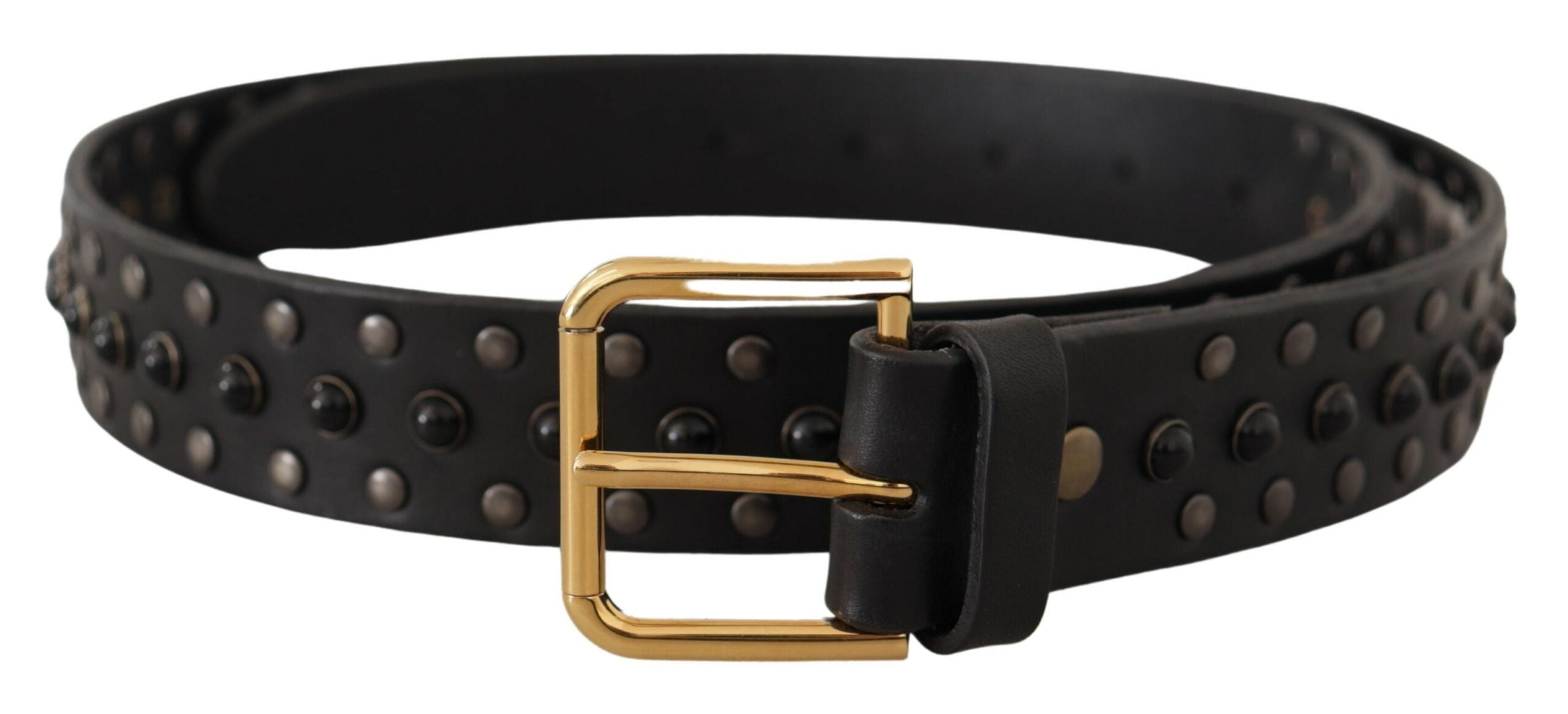 Dolce & Gabbana Elegant Leather Belt with Logo Engraved Buckle - Luksusmuotia Dolce & Gabbana - Tutustu YVES JAVANNI® 