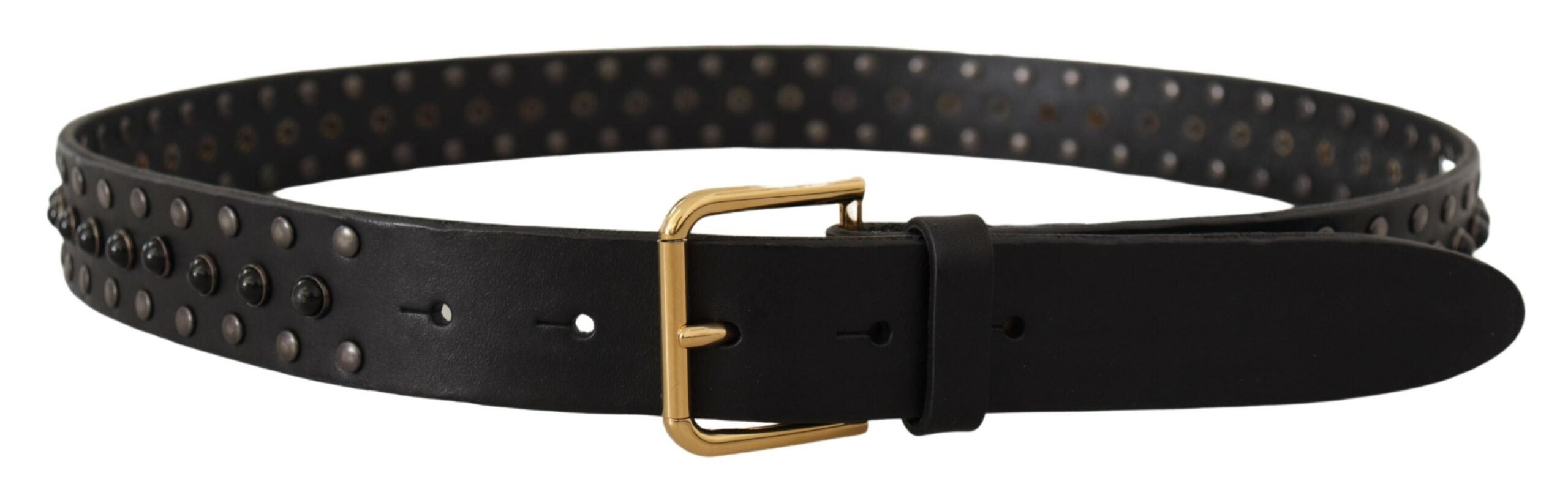 Dolce & Gabbana Elegant Leather Belt with Logo Engraved Buckle - Luksusmuotia Dolce & Gabbana - Tutustu YVES JAVANNI® 