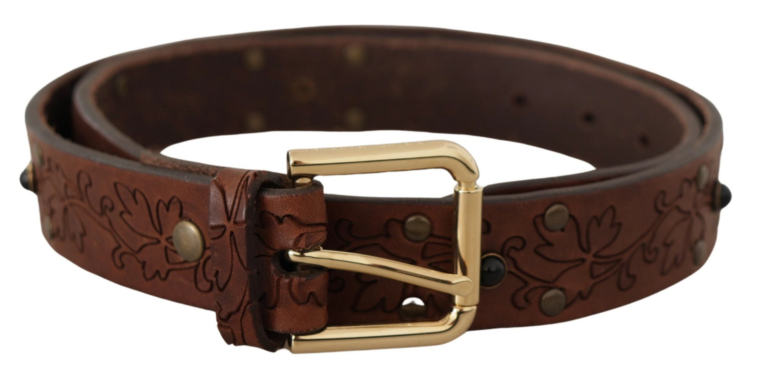 Dolce & Gabbana Elegant Leather Belt with Metal Buckle - Luksusmuotia Dolce & Gabbana - Tutustu YVES JAVANNI® 