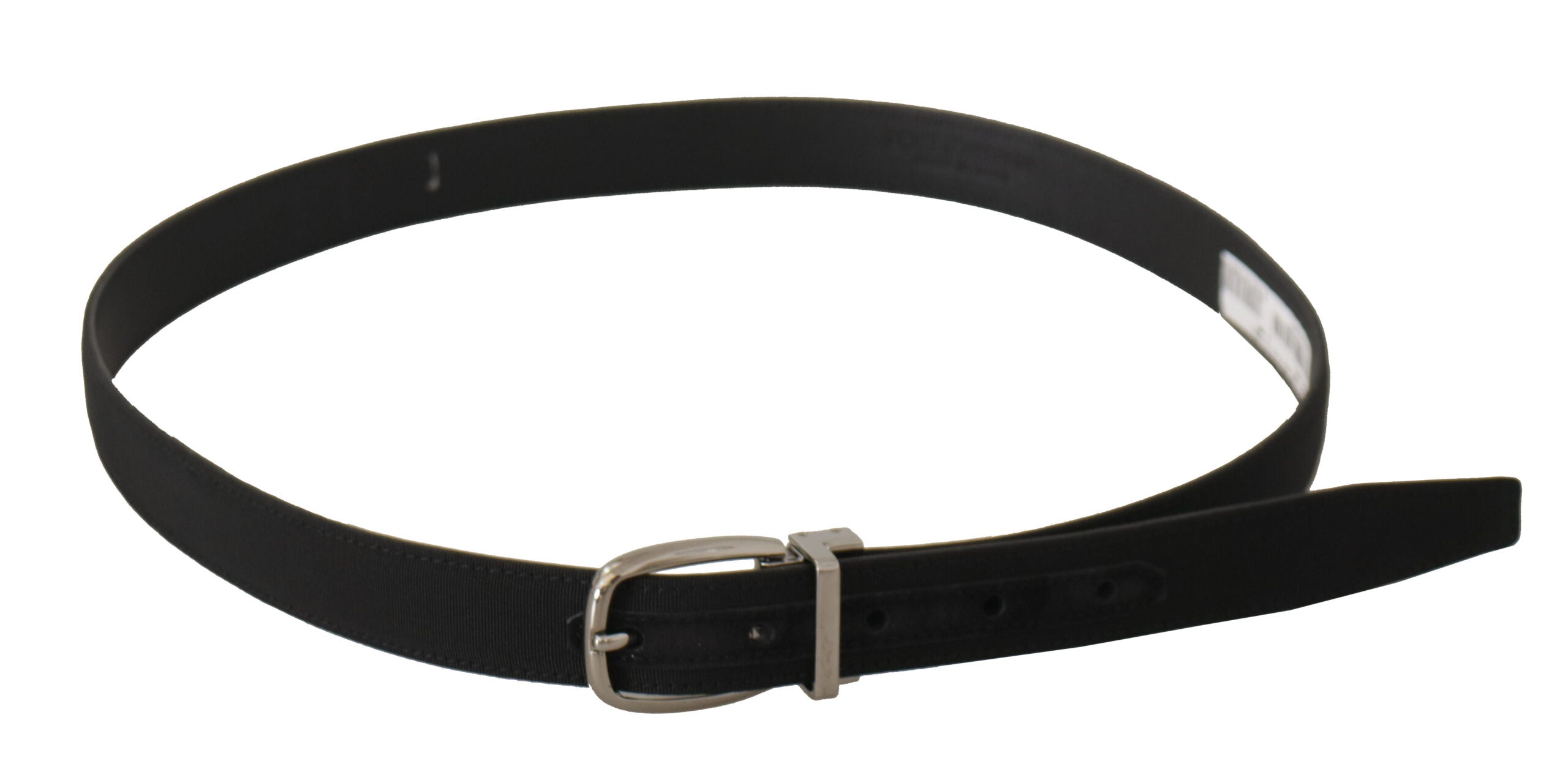 Dolce & Gabbana Elegant Black Canvas & Leather Belt - Luksusmuotia Dolce & Gabbana - Tutustu YVES JAVANNI® 