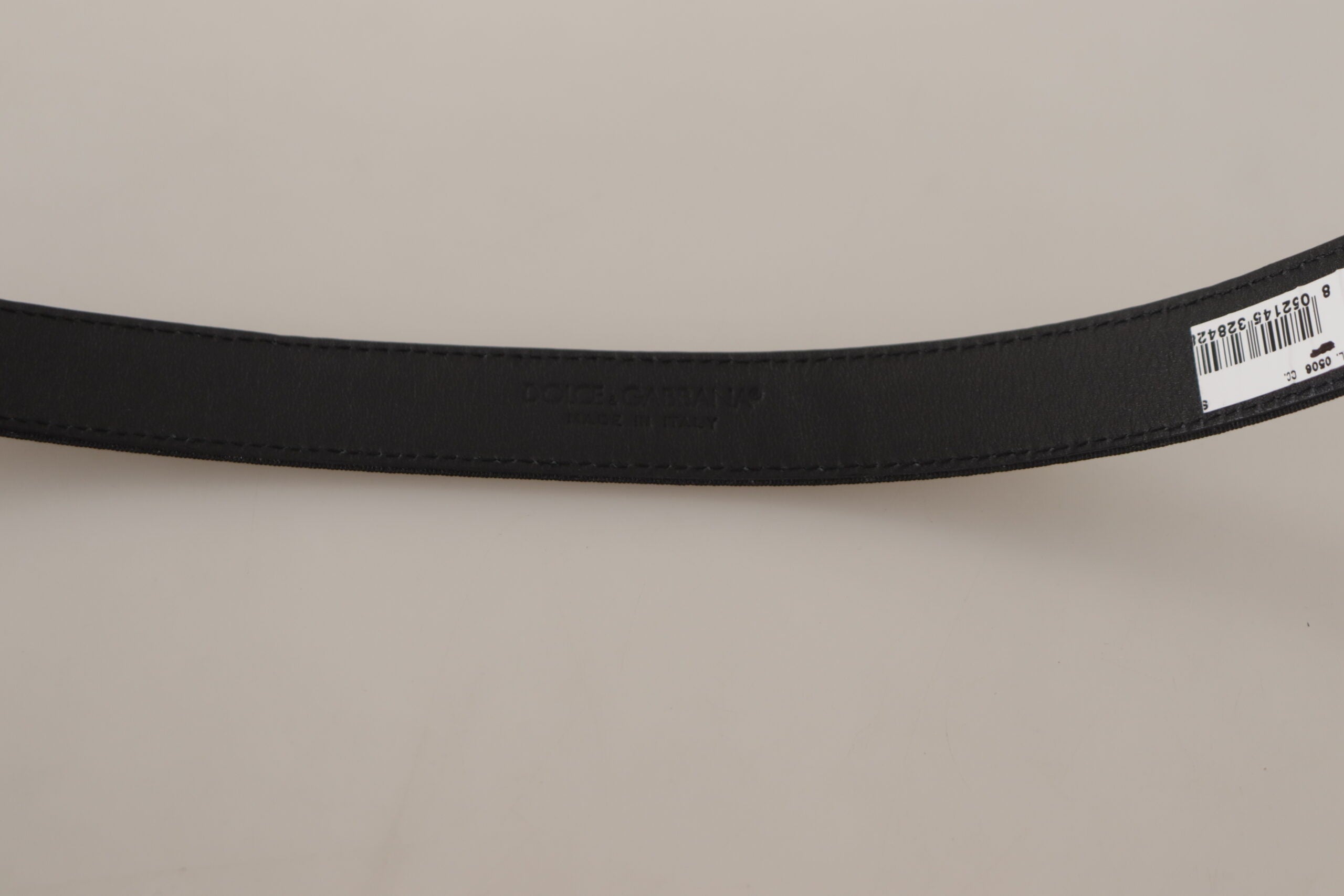 Dolce & Gabbana Elegant Black Canvas & Leather Belt - Luksusmuotia Dolce & Gabbana - Tutustu YVES JAVANNI® 