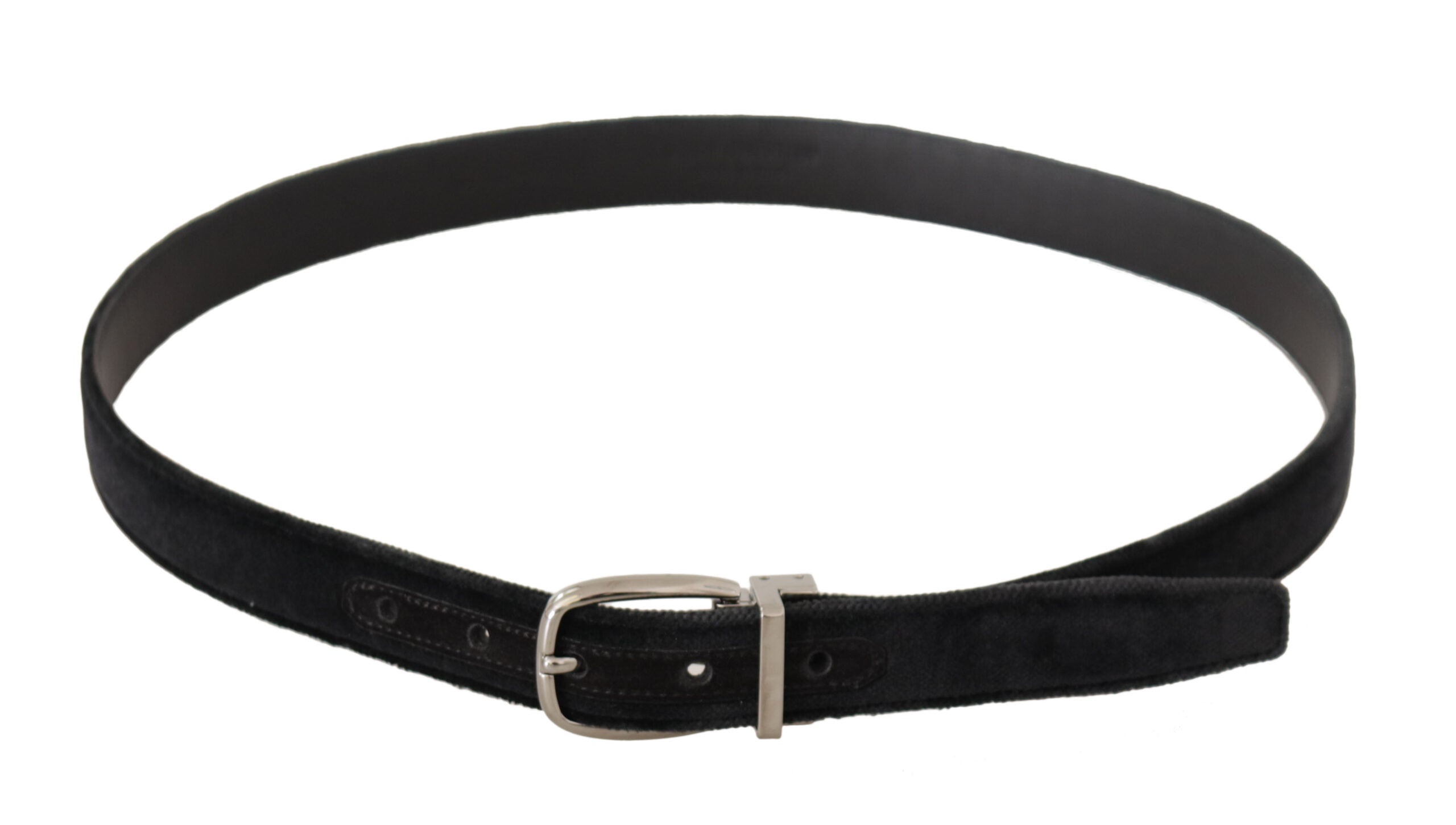 Dolce & Gabbana Elegant Velvet Designer Belt with Logo Engraved Buckle - Luksusmuotia Dolce & Gabbana - Tutustu YVES JAVANNI® 