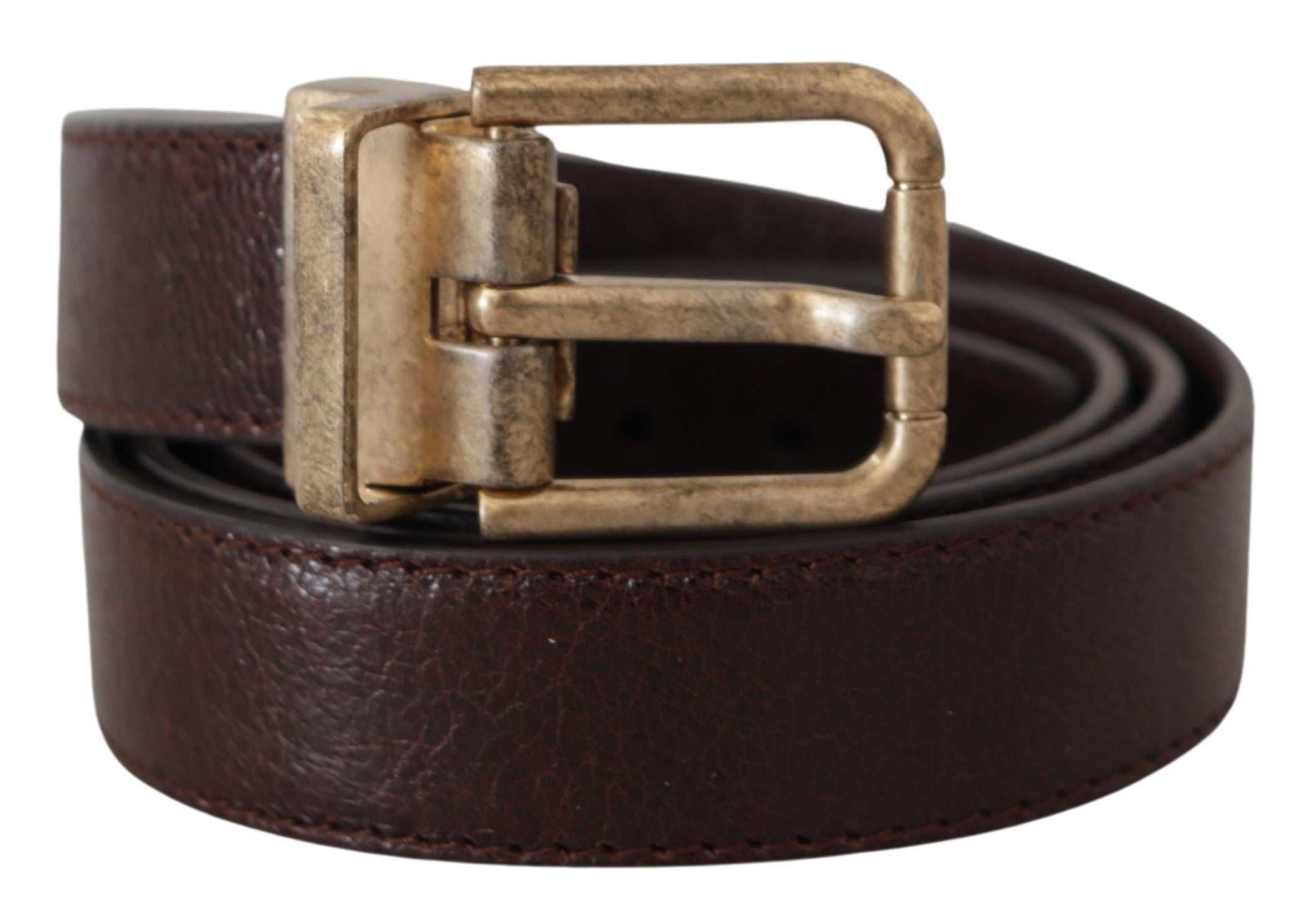 Dolce & Gabbana Elegant Leather Belt with Engraved Buckle - Luksusmuotia Dolce & Gabbana - Tutustu YVES JAVANNI® 