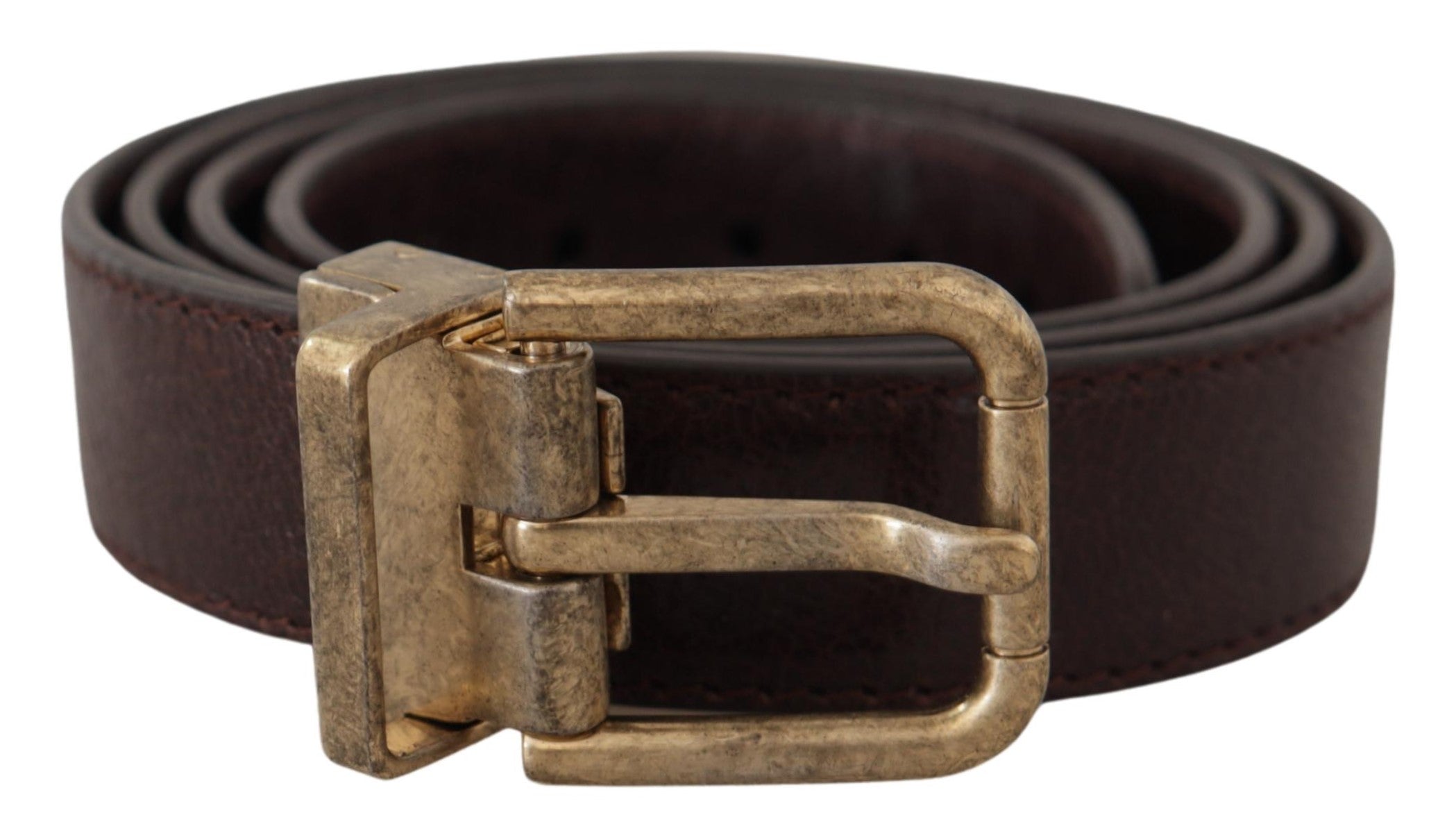 Dolce & Gabbana Elegant Leather Belt with Engraved Buckle - Luksusmuotia Dolce & Gabbana - Tutustu YVES JAVANNI® 