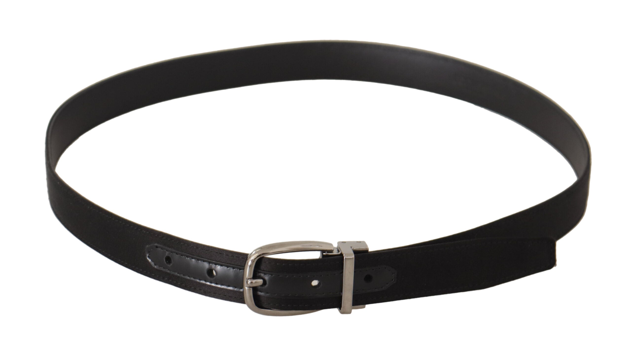 Dolce & Gabbana Elegant Silk Leather Belt with Logo Buckle - Luksusmuotia Dolce & Gabbana - Tutustu YVES JAVANNI® 