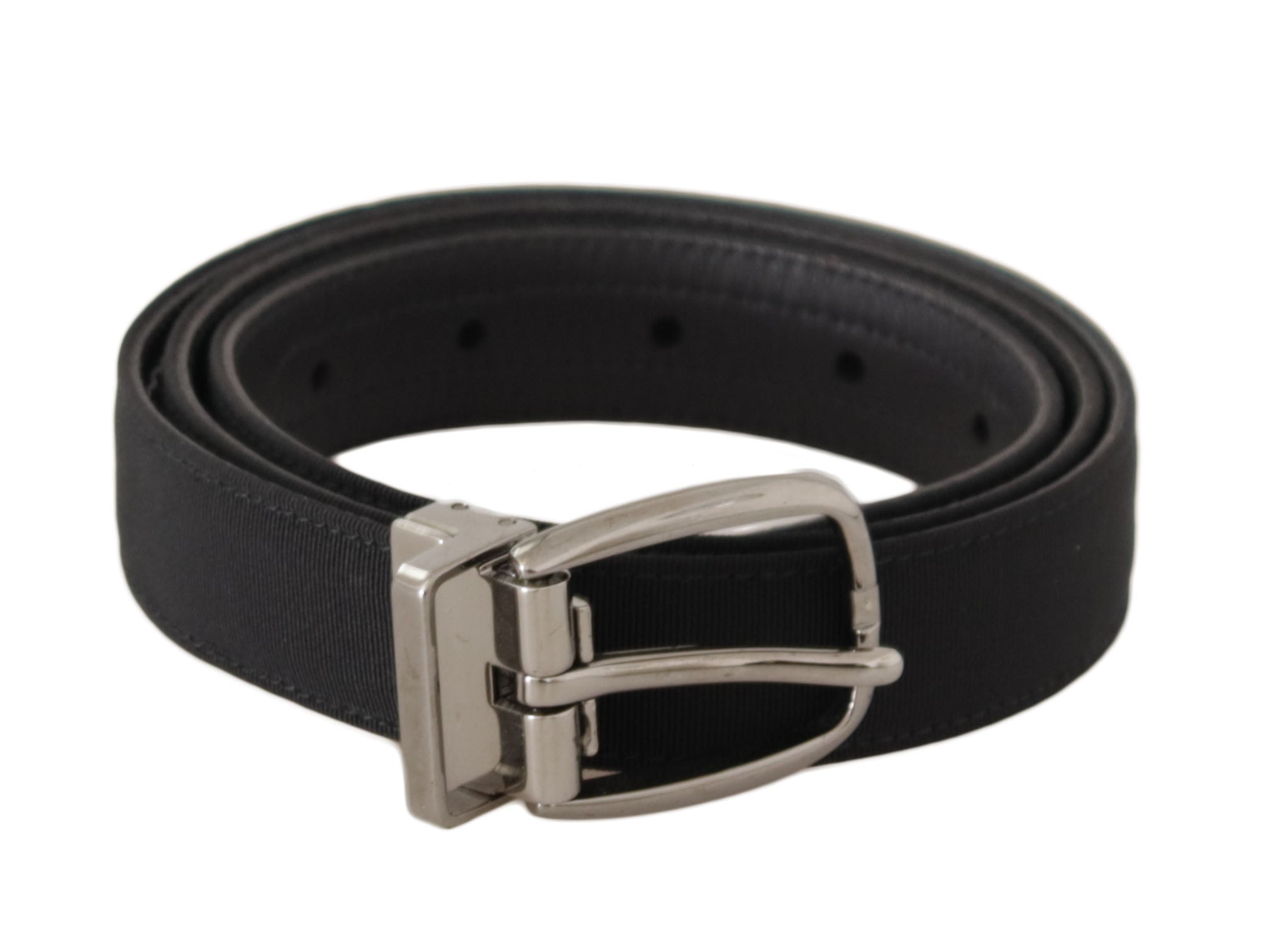 Dolce & Gabbana Elegant Black Leather Designer Belt - Luksusmuotia Dolce & Gabbana - Tutustu YVES JAVANNI® 