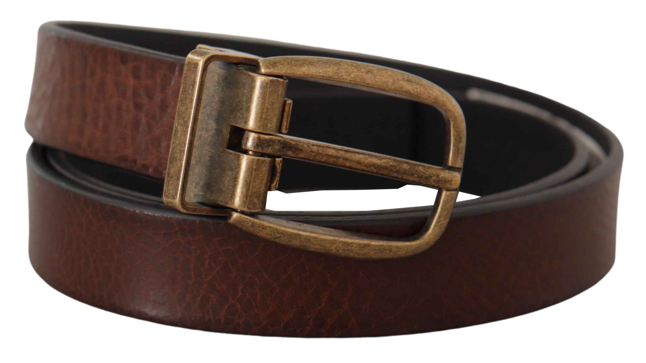 Dolce & Gabbana Elegant Leather Belt with Metal Buckle - Luksusmuotia Dolce & Gabbana - Tutustu YVES JAVANNI® 