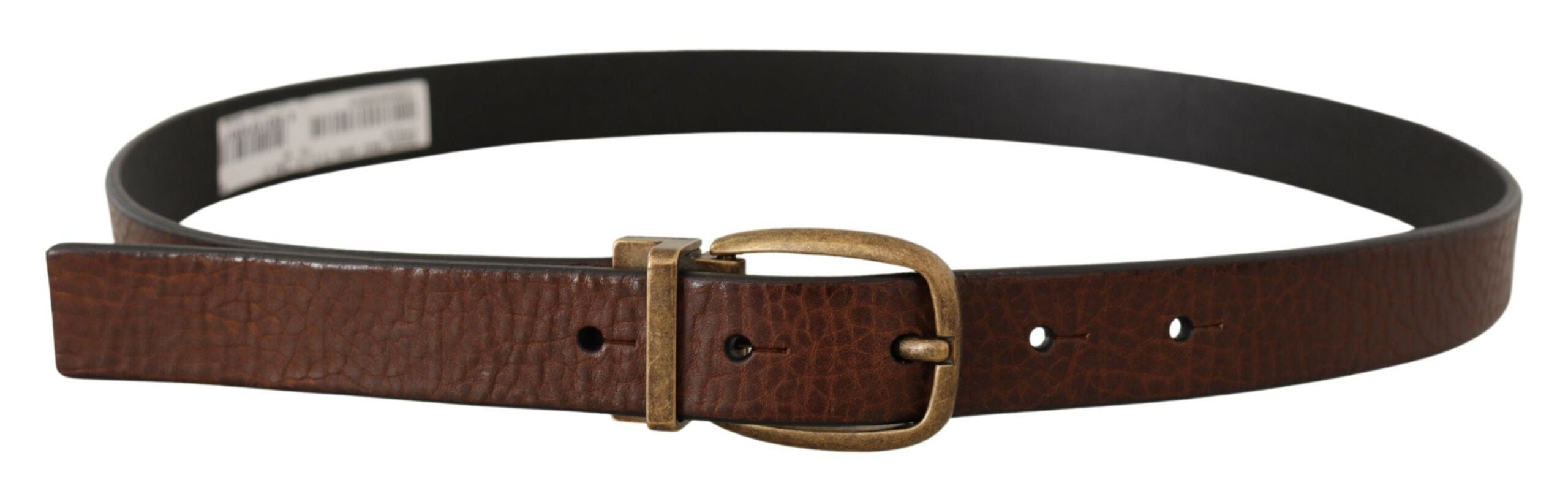 Dolce & Gabbana Elegant Leather Belt with Metal Buckle - Luksusmuotia Dolce & Gabbana - Tutustu YVES JAVANNI® 