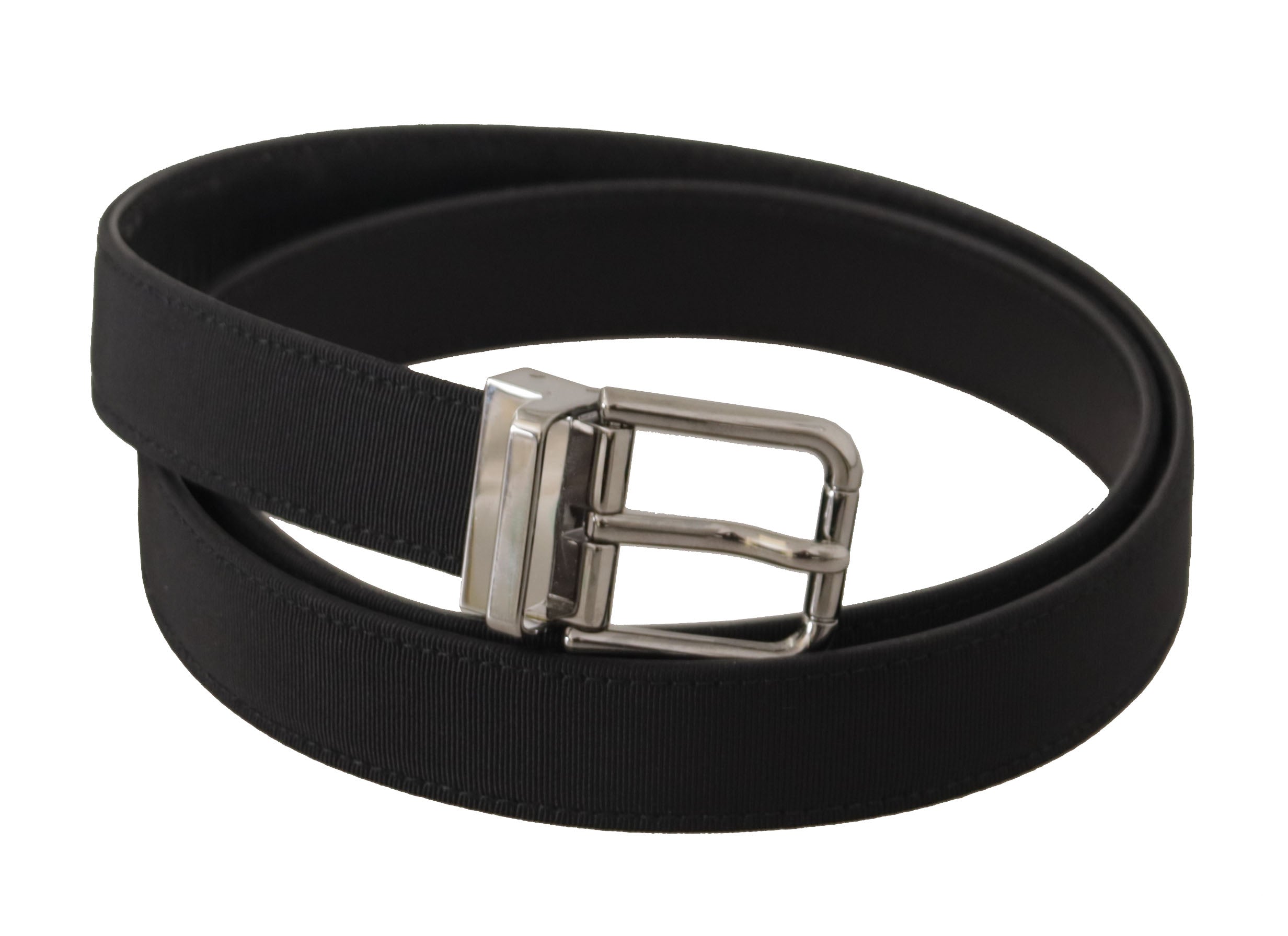 Dolce & Gabbana Elegant Black Leather Belt with Metal Buckle - Luksusmuotia Dolce & Gabbana - Tutustu YVES JAVANNI® 