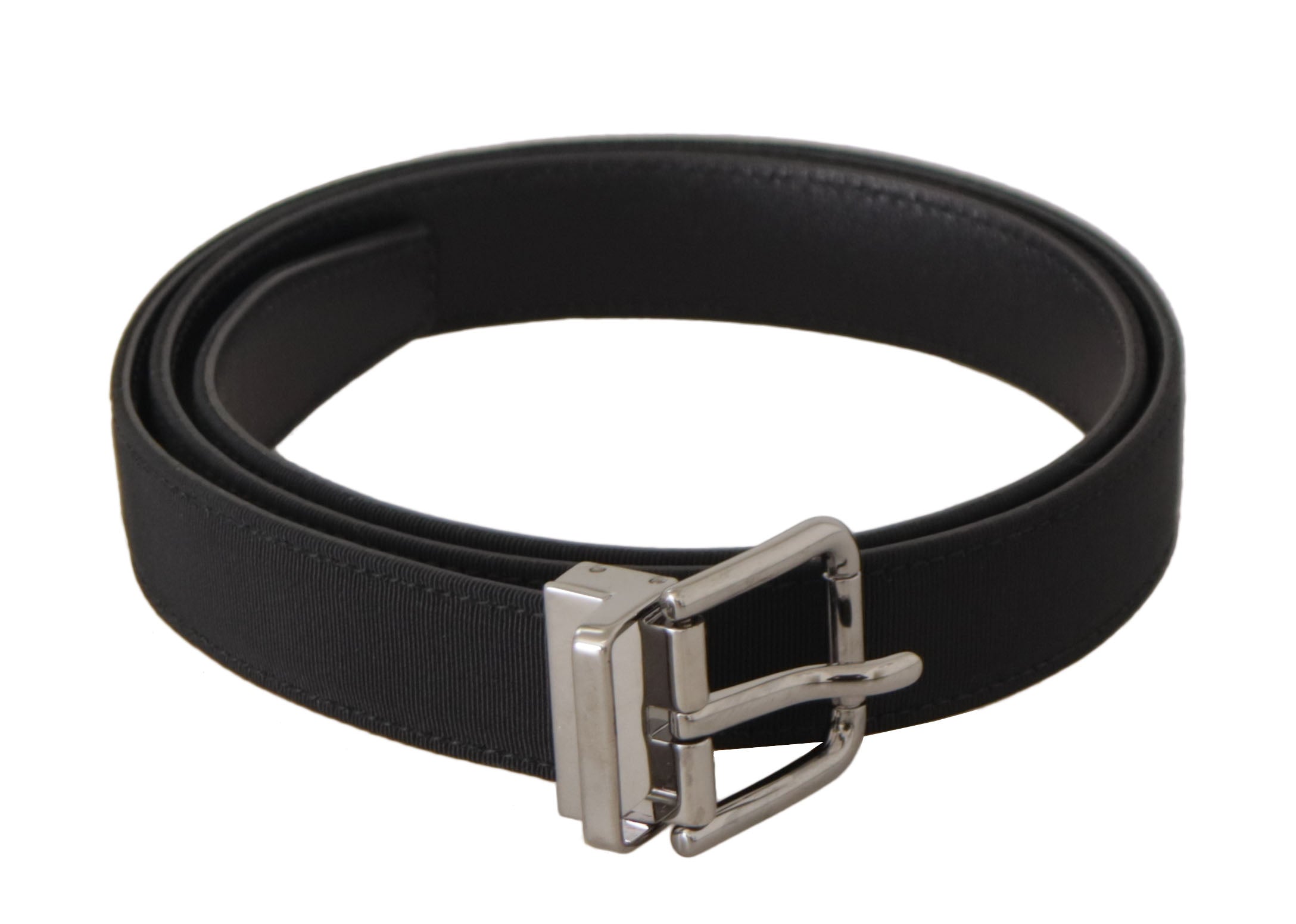 Dolce & Gabbana Elegant Black Leather Belt with Metal Buckle - Luksusmuotia Dolce & Gabbana - Tutustu YVES JAVANNI® 