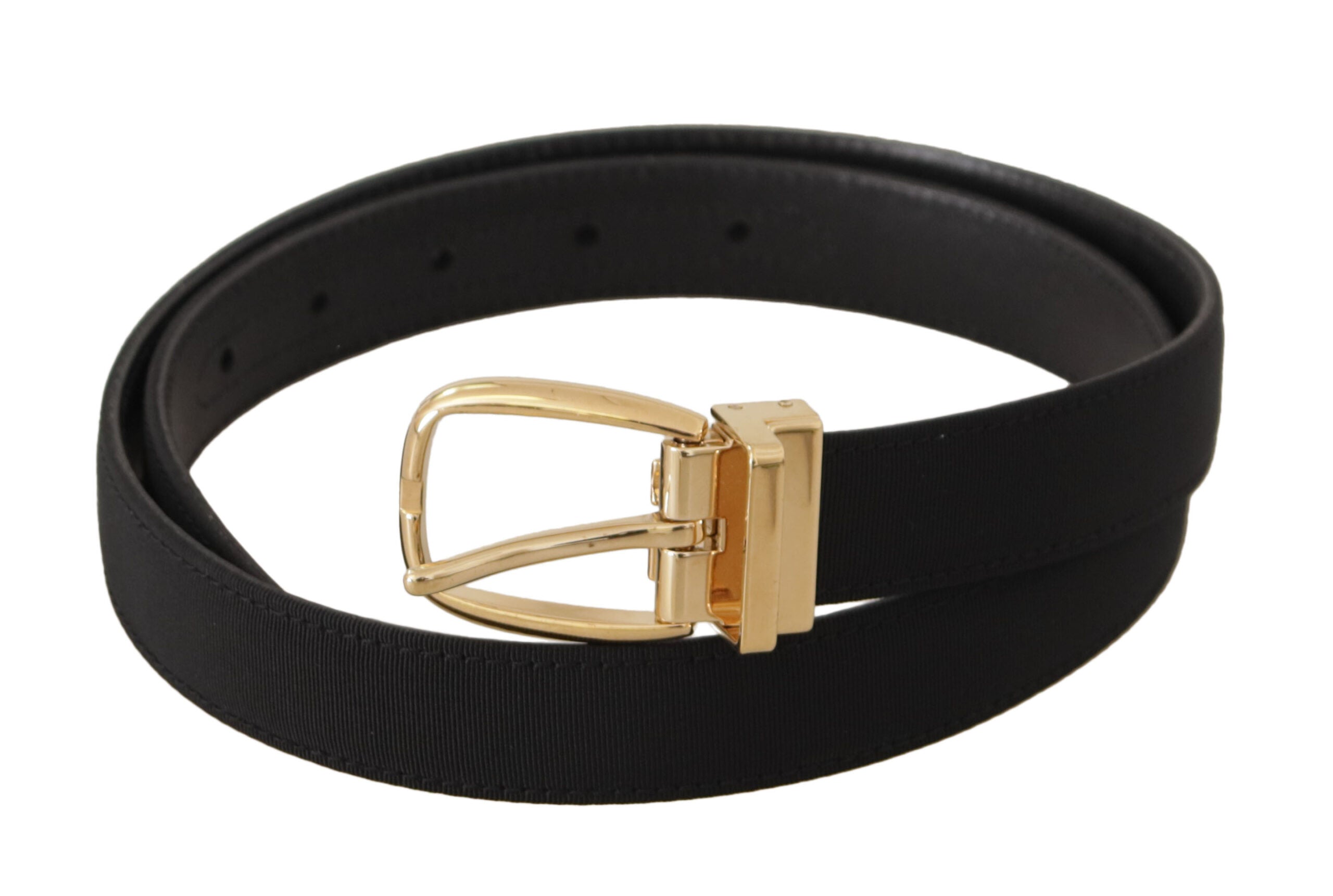 Dolce & Gabbana Elegant Black Leather Belt - Luksusmuotia Dolce & Gabbana - Tutustu YVES JAVANNI® 