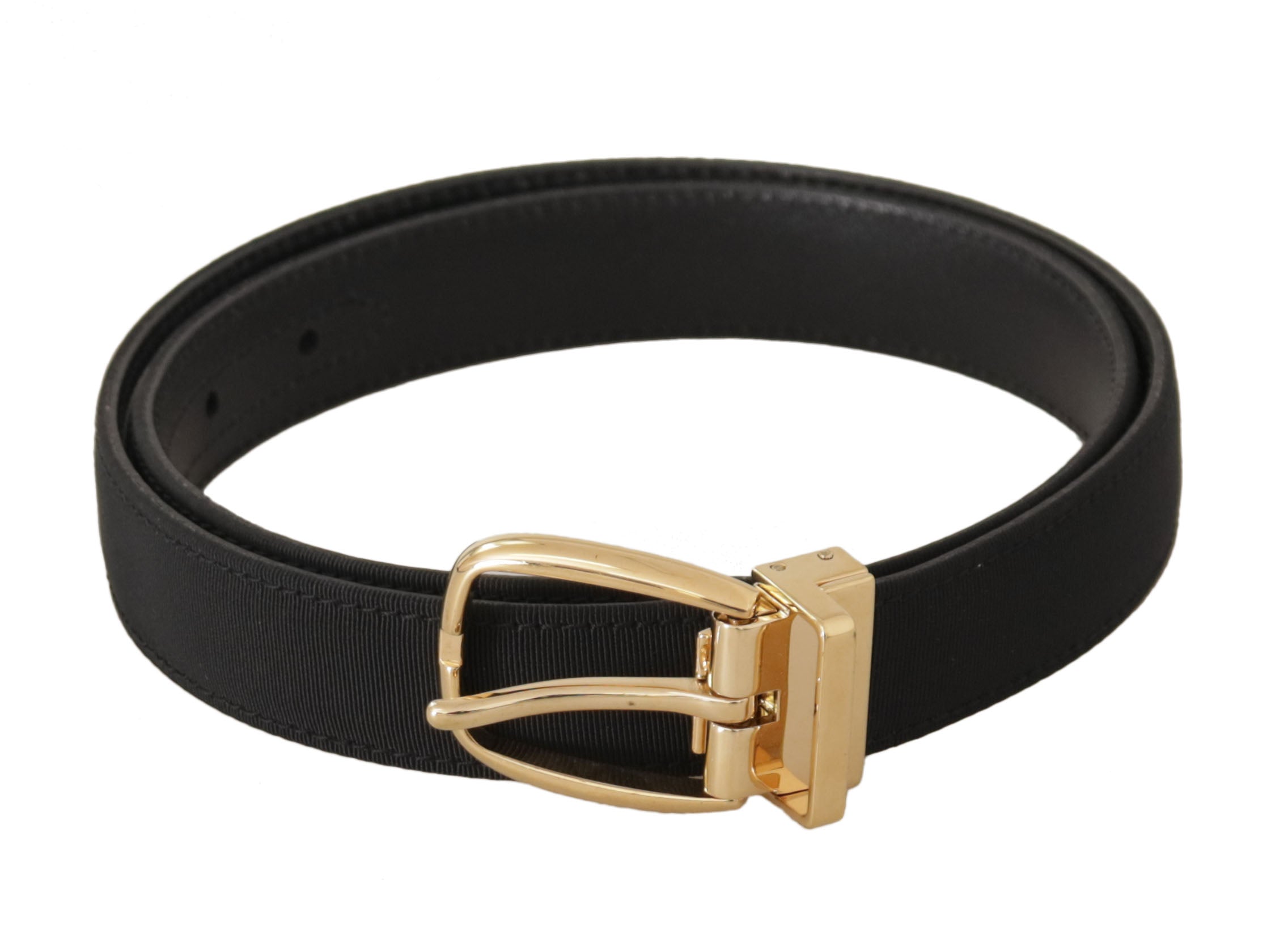 Dolce & Gabbana Elegant Black Leather Belt - Luksusmuotia Dolce & Gabbana - Tutustu YVES JAVANNI® 