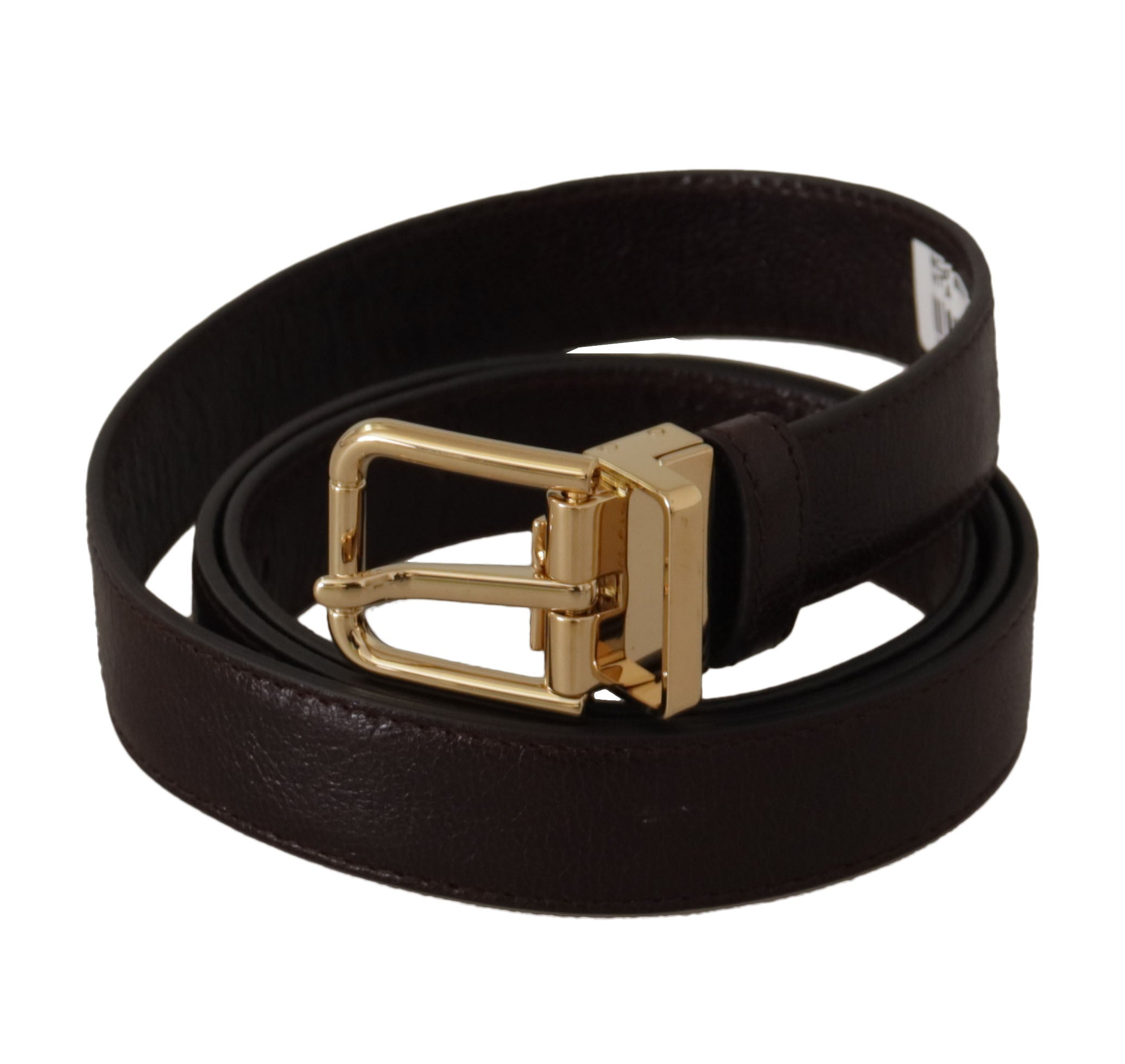 Dolce & Gabbana Elegant Leather Belt with Metal Buckle - Luksusmuotia Dolce & Gabbana - Tutustu YVES JAVANNI® 