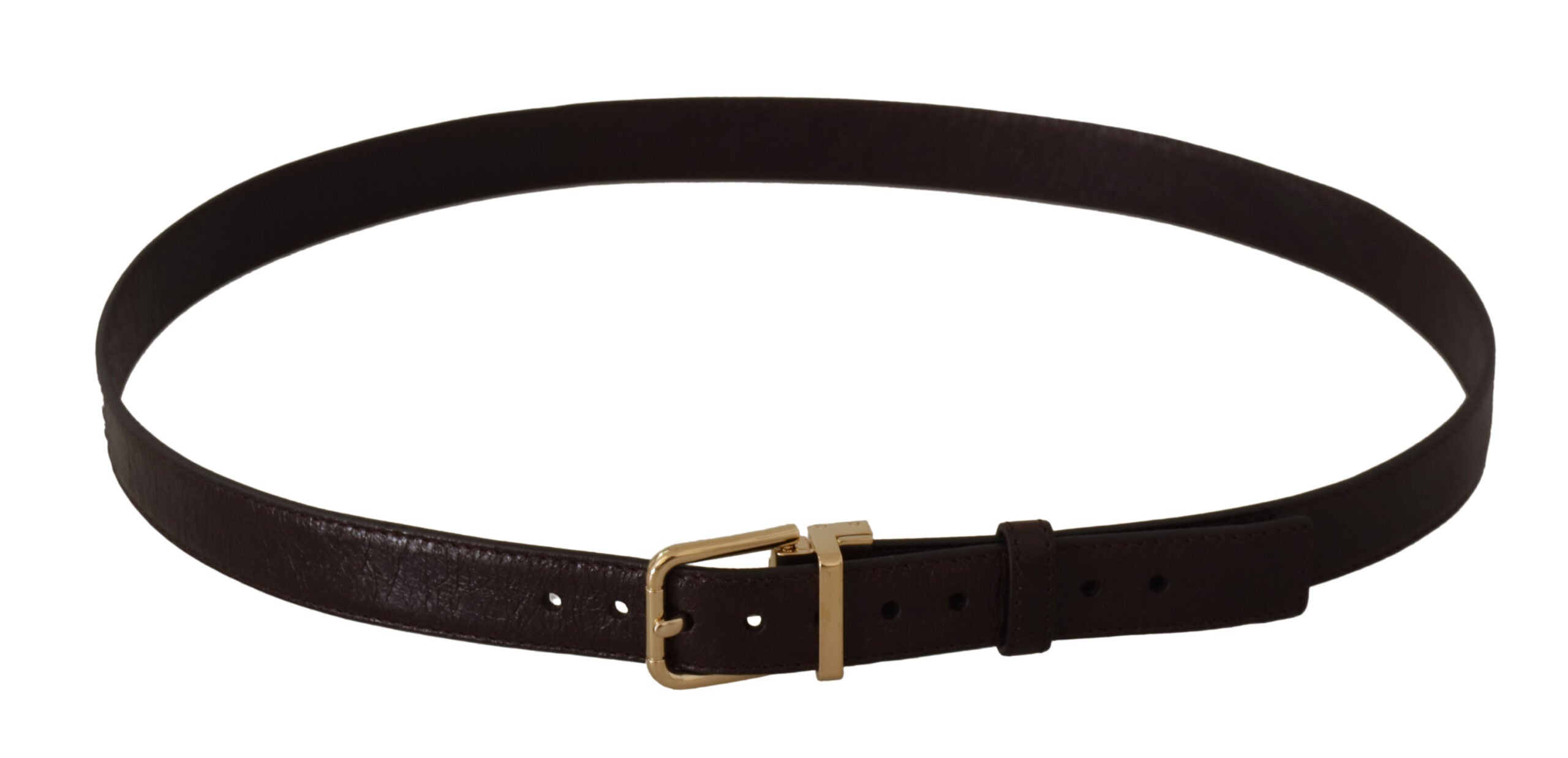 Dolce & Gabbana Elegant Leather Belt with Metal Buckle - Luksusmuotia Dolce & Gabbana - Tutustu YVES JAVANNI® 