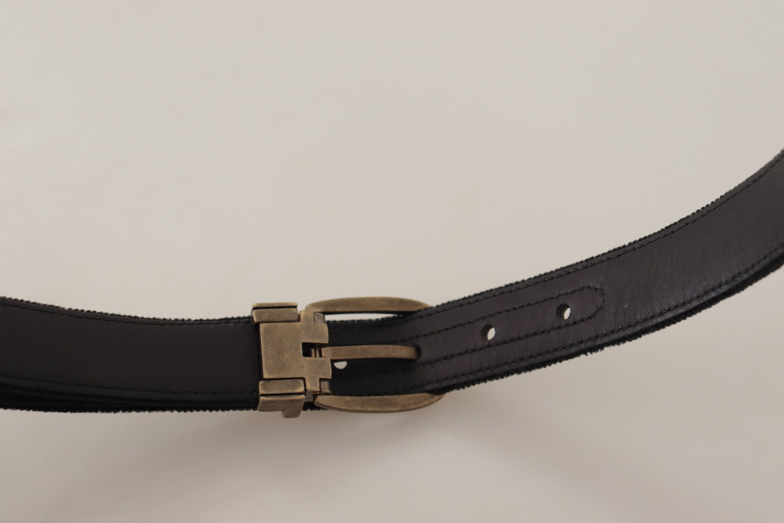 Dolce & Gabbana Elegant Black Leather Designer Belt - Luksusmuotia Dolce & Gabbana - Tutustu YVES JAVANNI® 