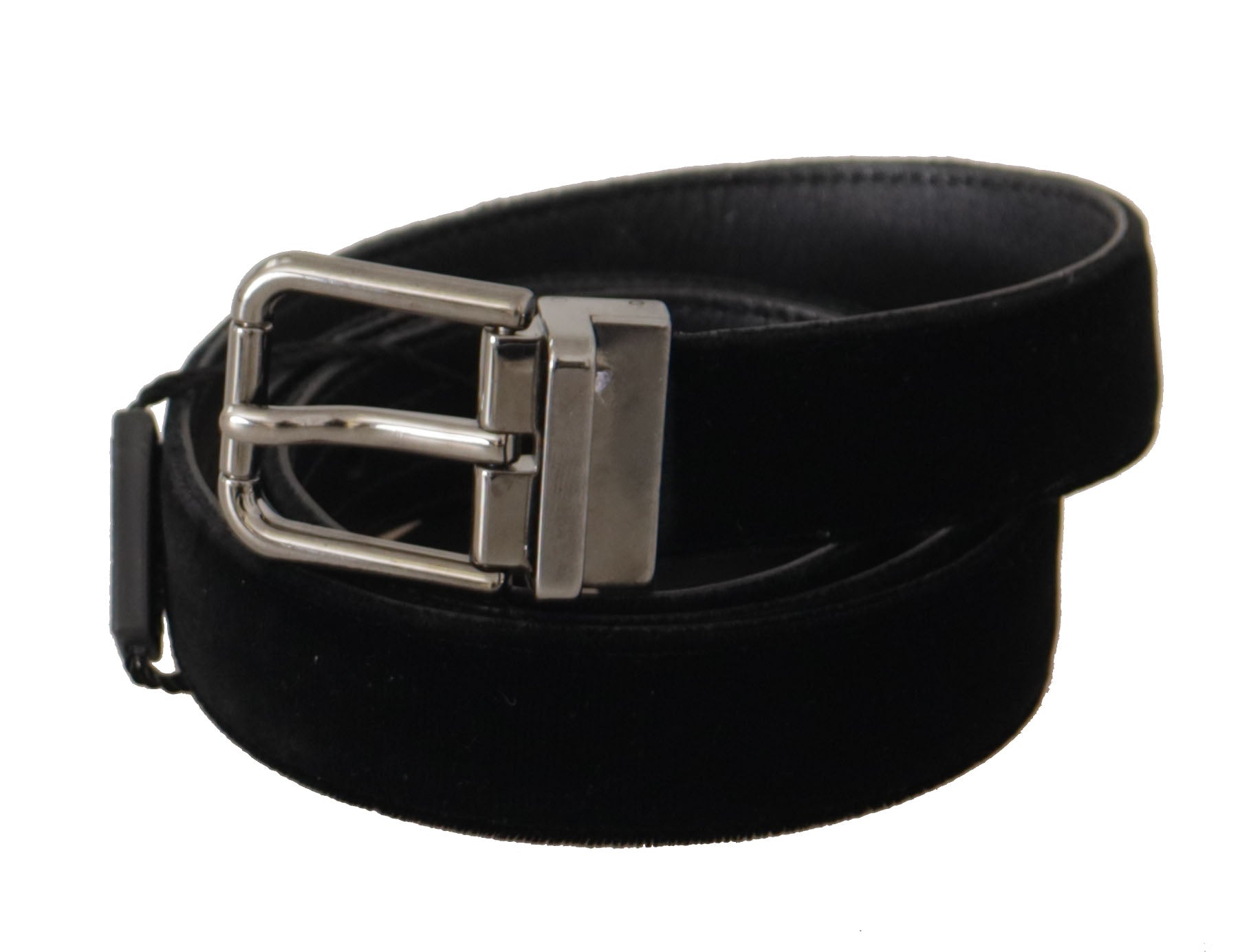 Dolce & Gabbana Elegant Black Cotton-Leather D&G Belt - Luksusmuotia Dolce & Gabbana - Tutustu YVES JAVANNI® 