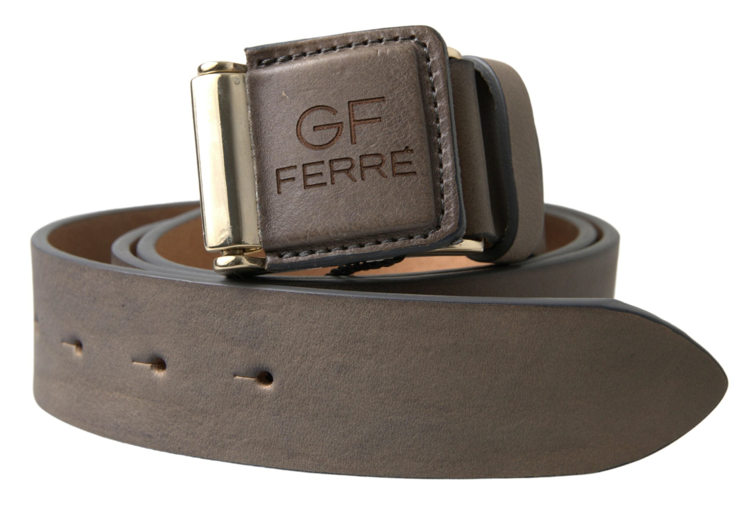 GF Ferre Elegant Leather Fashion Belt with Engraved Buckle - Luksuslaukut ja asusteet GF Ferre - Tutustu YVES JAVANNI® 