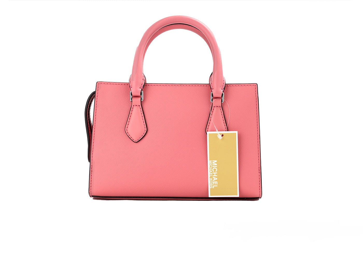 Michael Kors Sheila Small Tea Rose Vegan Leather Center Zip Satchel Purse Bag - Luksusmuotia Michael Kors - Tutustu YVES JAVANNI® 