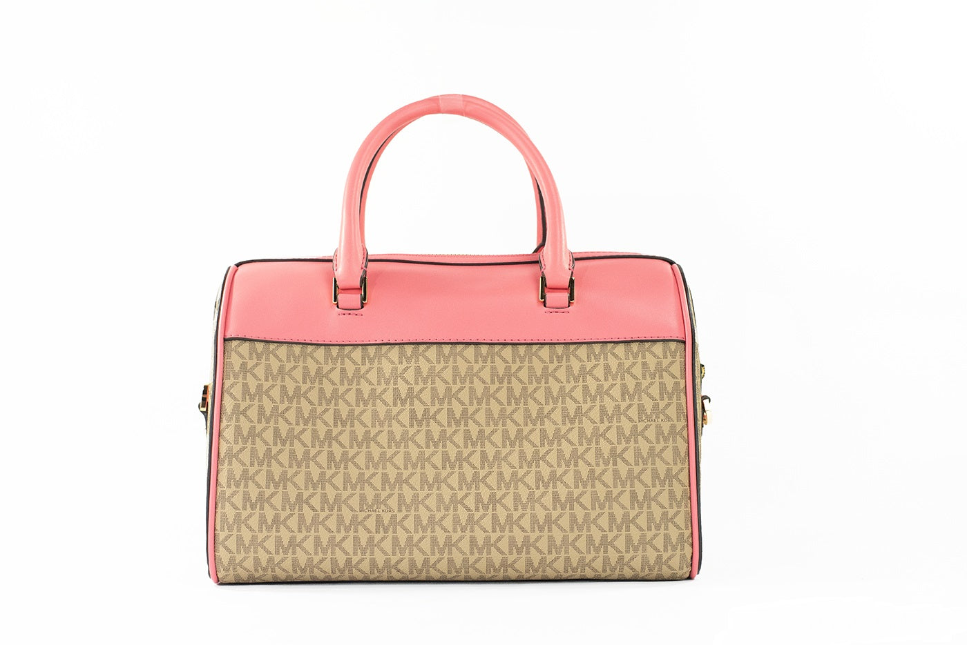 Michael Kors Travel Medium Tea Rose Signature PVC Duffle Crossbody Bag Purse - Luksusmuotia Michael Kors - Tutustu YVES JAVANNI® 