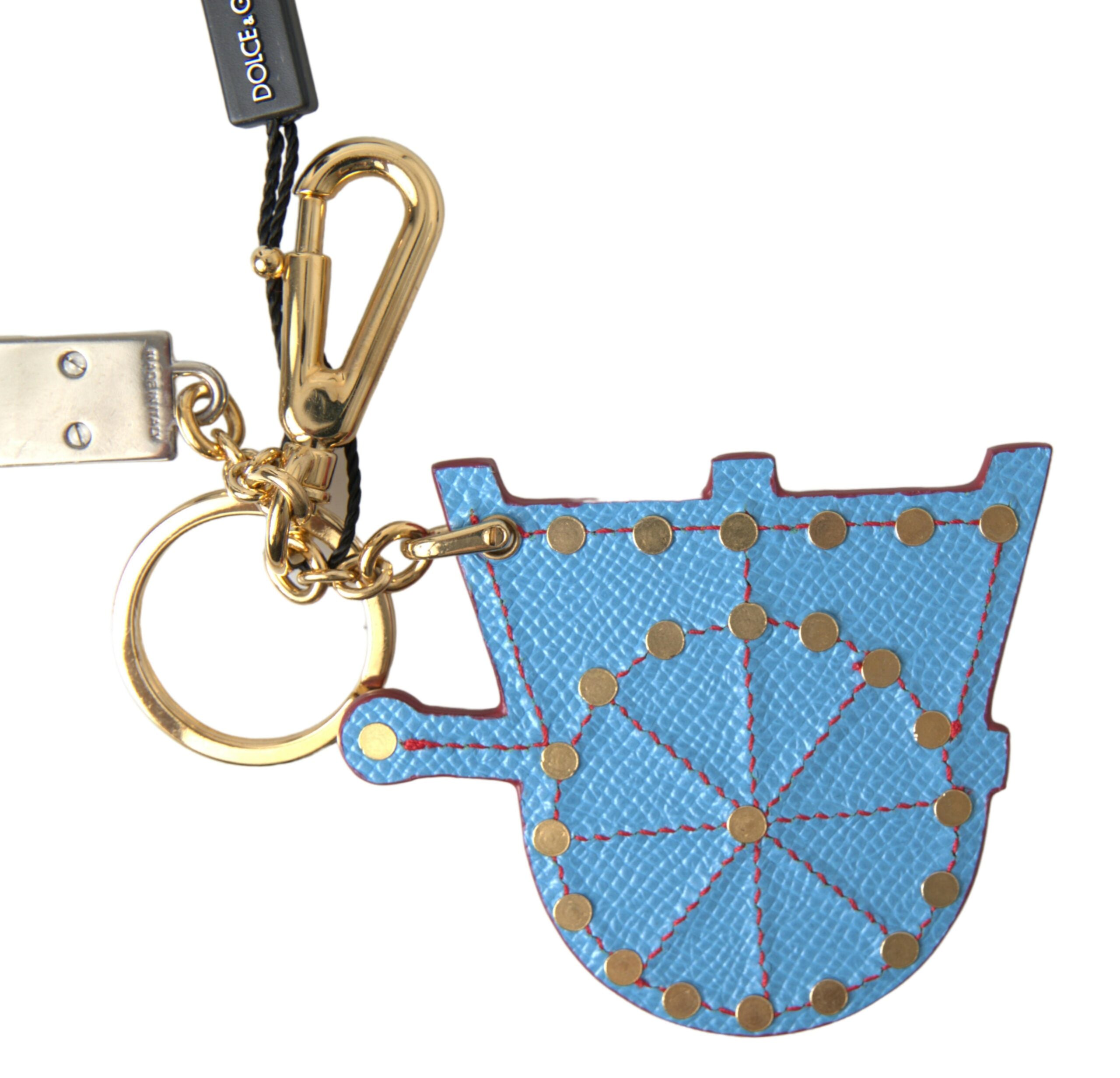 Dolce & Gabbana Elegant Multicolor Keychain with Gold Accents - Luksusmuotia Dolce & Gabbana - Tutustu YVES JAVANNI® 