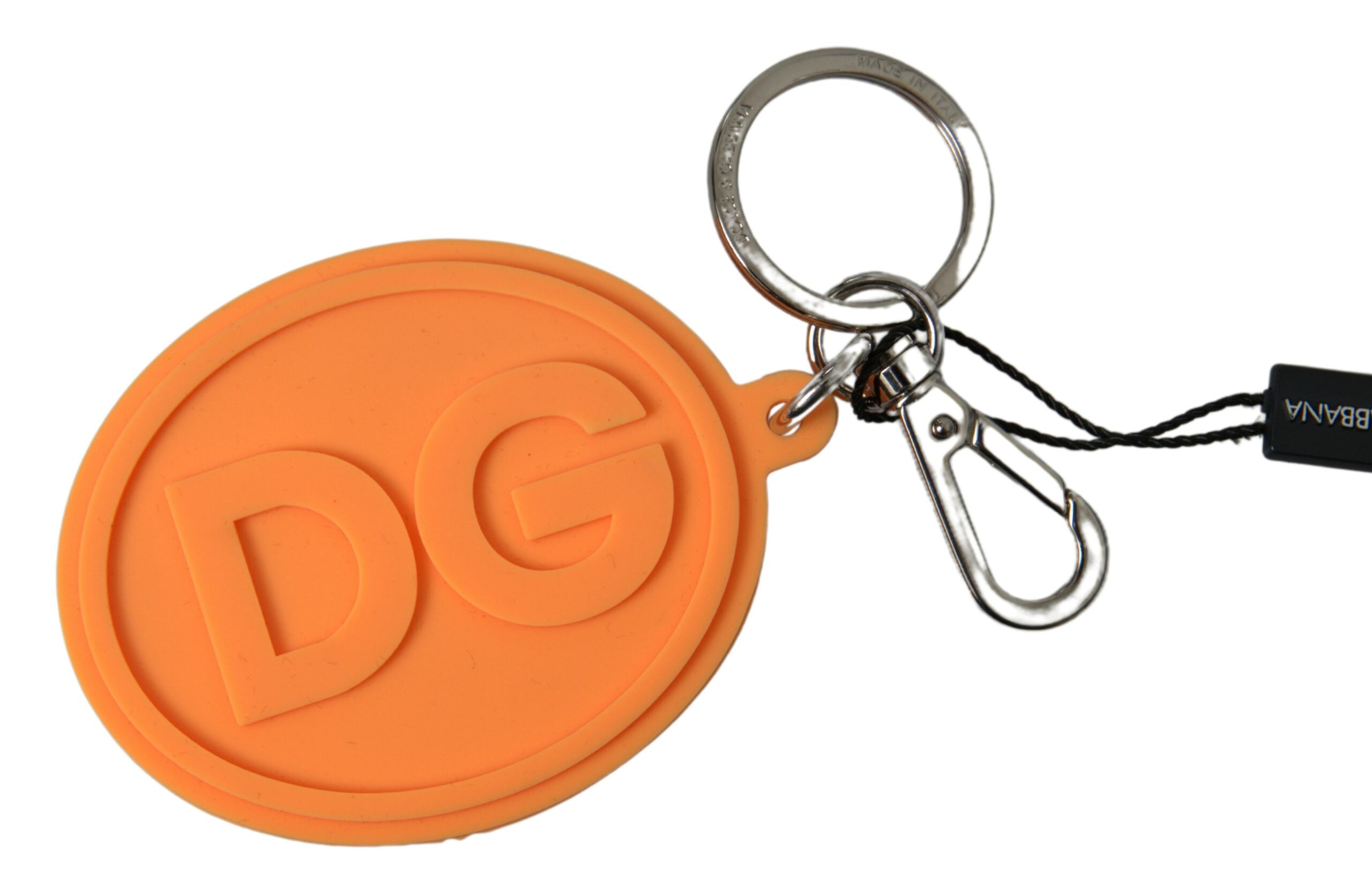 Dolce & Gabbana Chic Orange & Gold Keychain Accessory - Luksusmuotia Dolce & Gabbana - Tutustu YVES JAVANNI® 