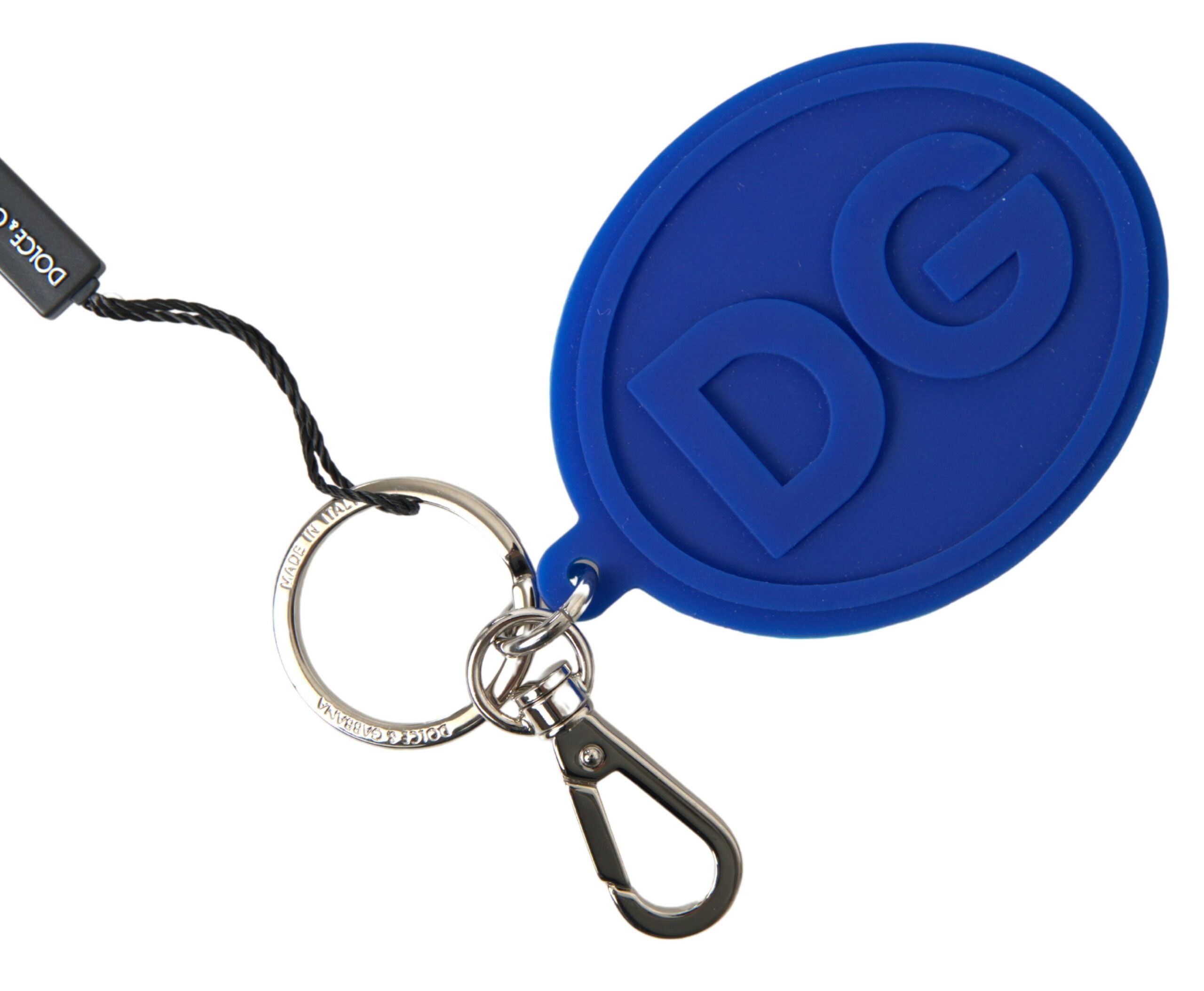 Dolce & Gabbana Chic Brass and Rubber Logo Keychain - Luksusmuotia Dolce & Gabbana - Tutustu YVES JAVANNI® 