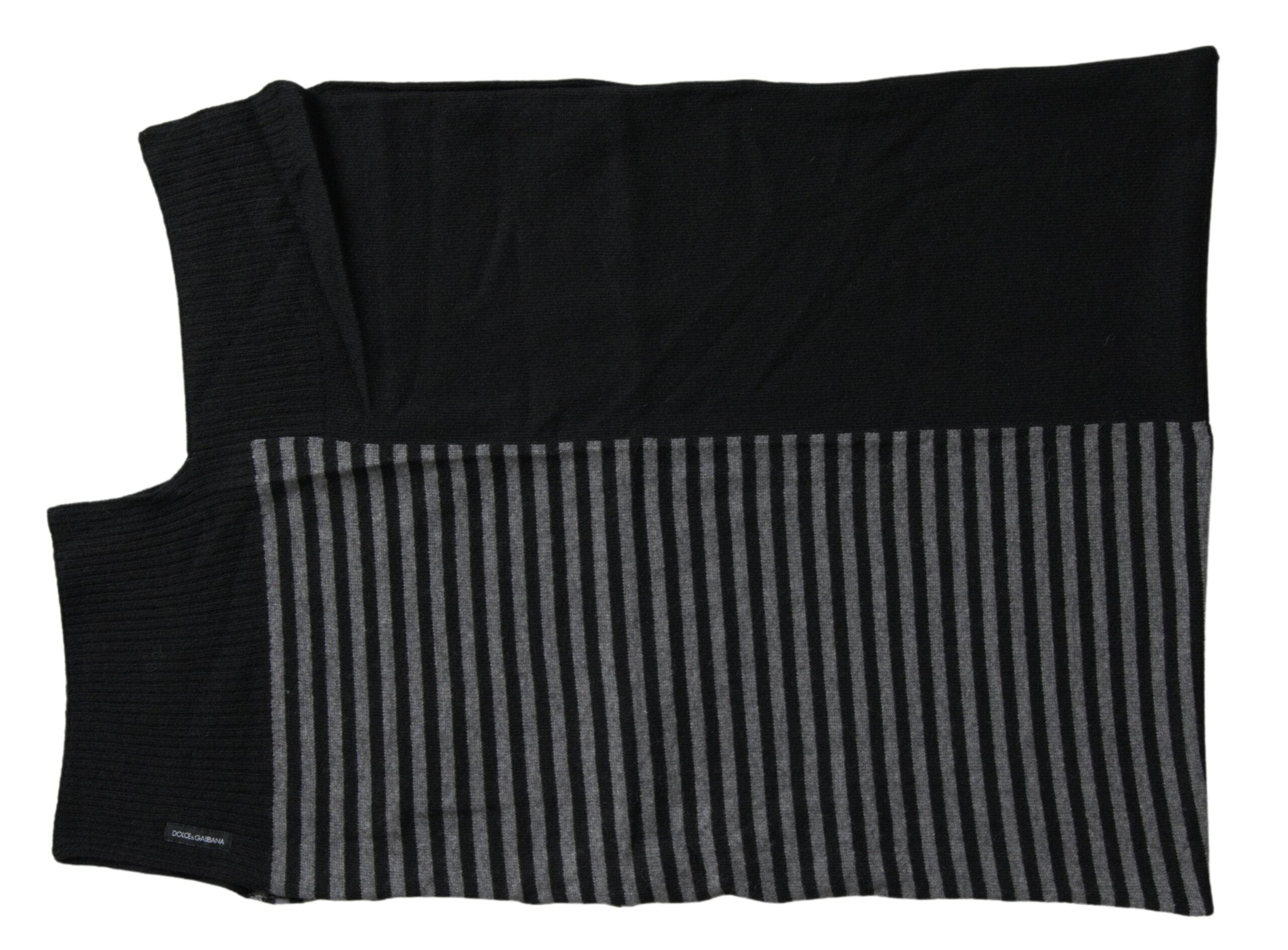 Dolce & Gabbana Elegant Striped Wool Blend Men's Scarf - Luksusmuotia Dolce & Gabbana - Tutustu YVES JAVANNI® 