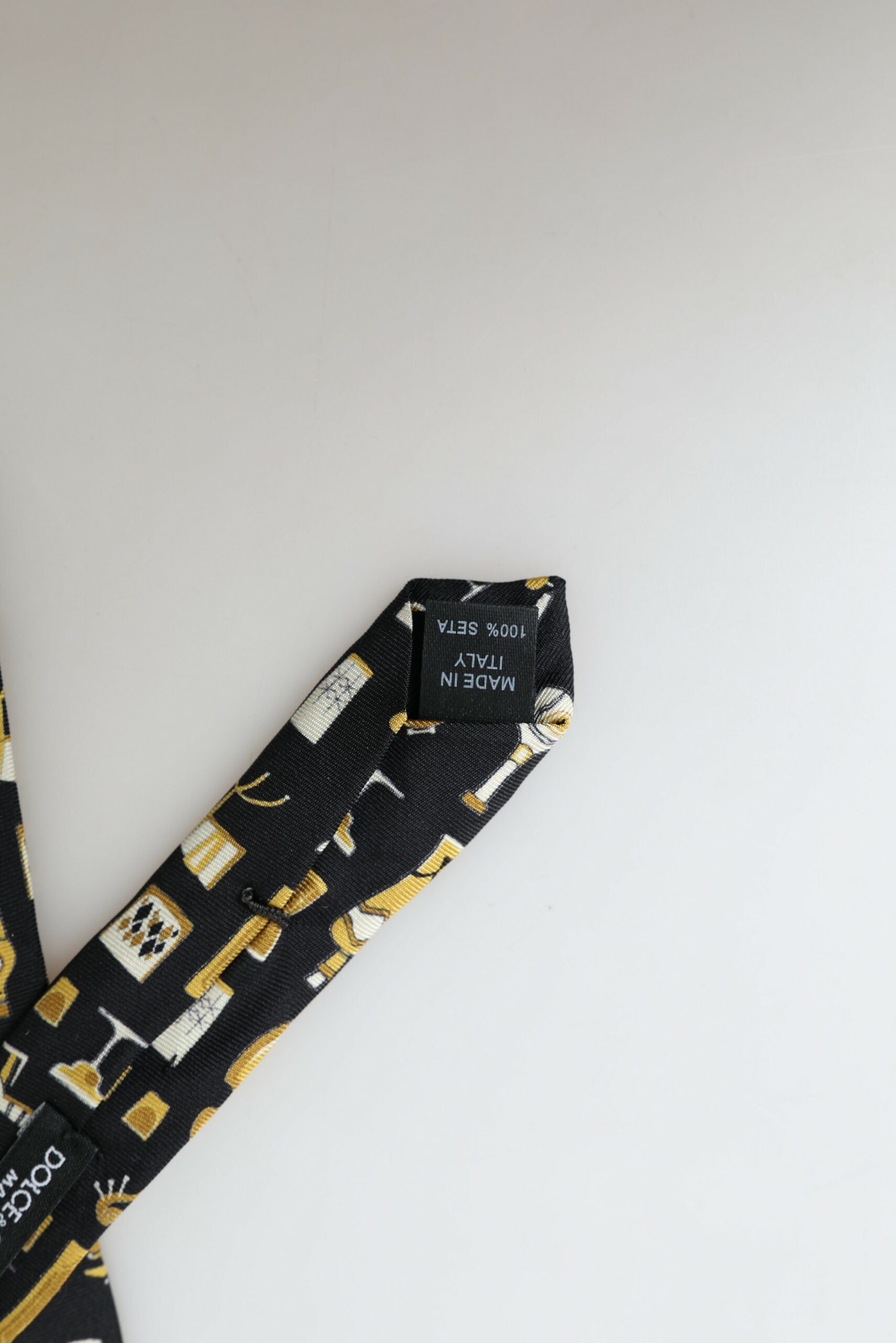 Dolce & Gabbana Exclusive Silk Tie with Musical Print - Luksusmuotia Dolce & Gabbana - Tutustu YVES JAVANNI® 