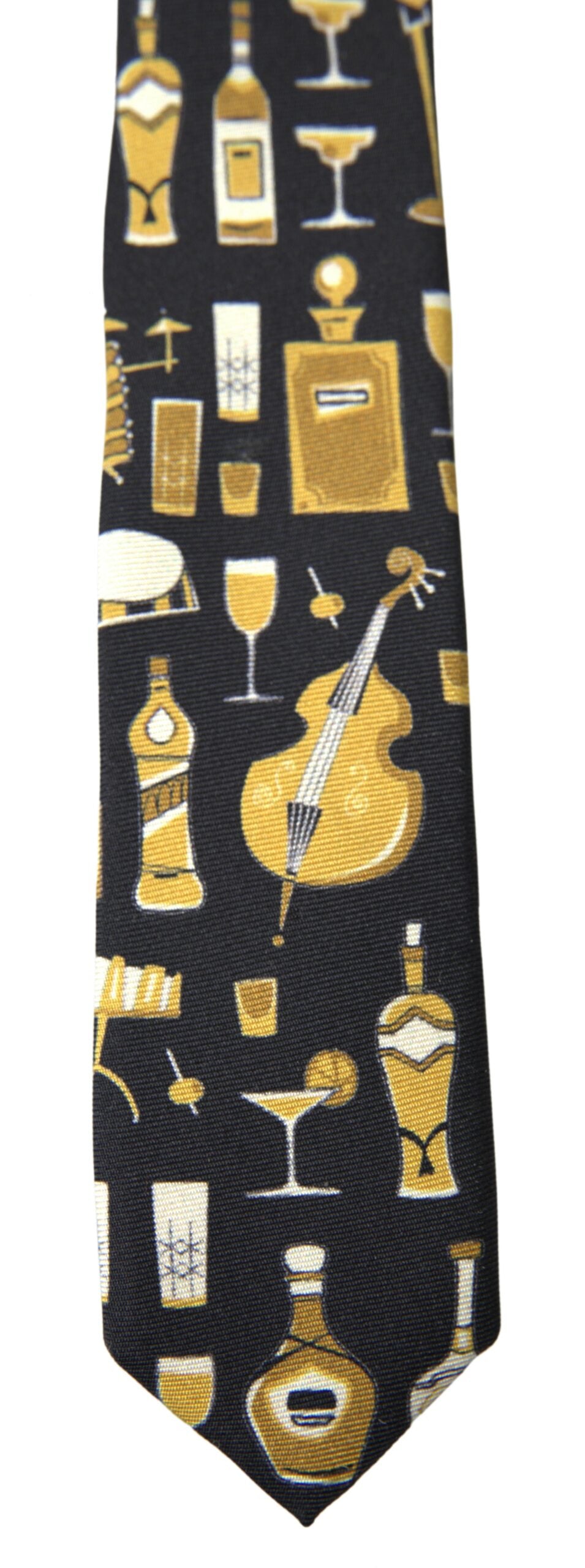 Dolce & Gabbana Exclusive Silk Tie with Musical Print - Luksusmuotia Dolce & Gabbana - Tutustu YVES JAVANNI® 