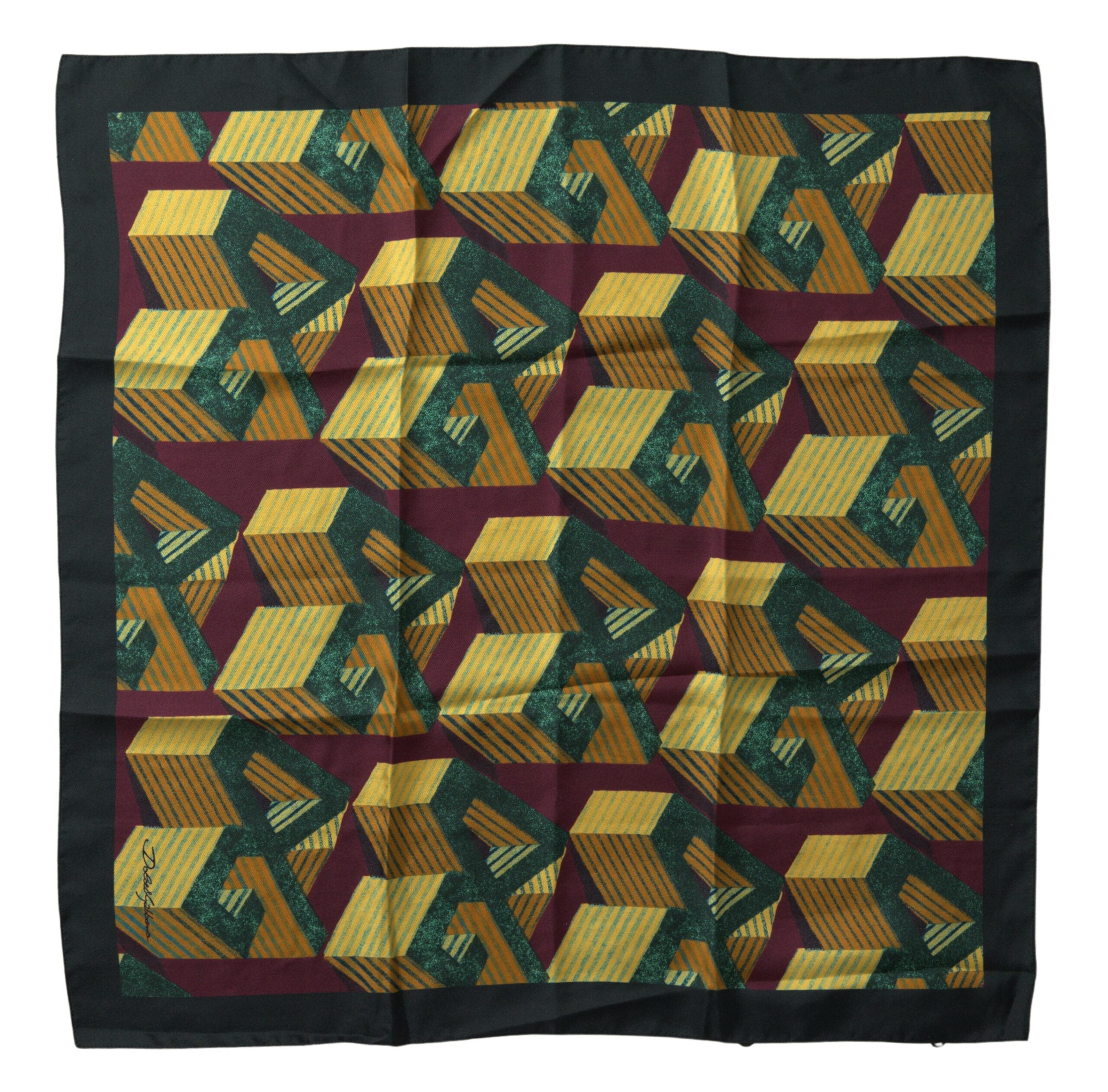 Dolce & Gabbana Elegant Multicolor Silk Men's Square Scarf - Luksusmuotia Dolce & Gabbana - Tutustu YVES JAVANNI® 