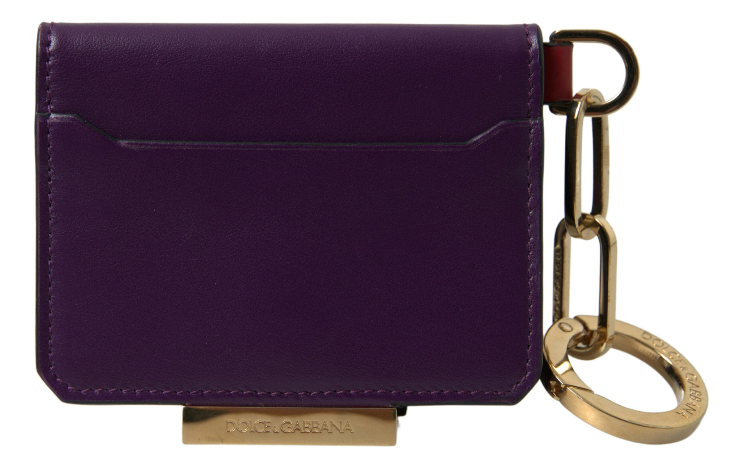 Dolce & Gabbana Purple Leather French Flap Wallet - Luksusmuotia Dolce & Gabbana - Tutustu YVES JAVANNI® 