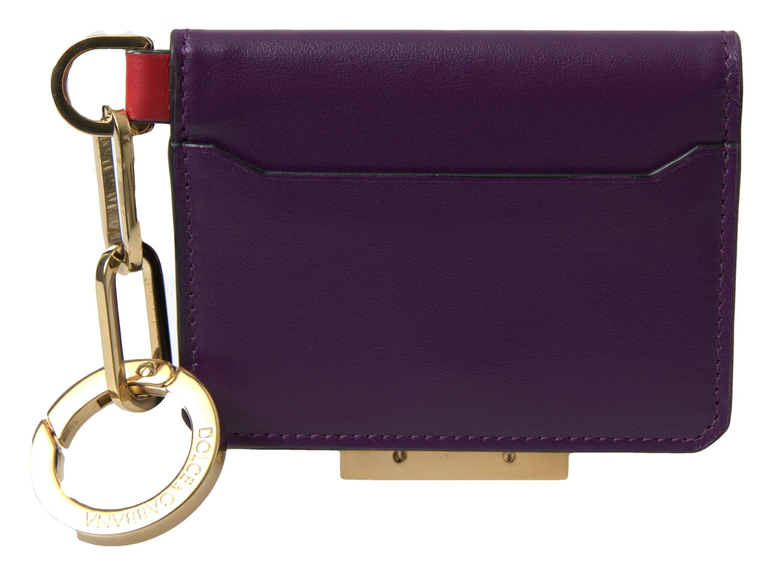 Dolce & Gabbana Purple Leather French Flap Wallet - Luksusmuotia Dolce & Gabbana - Tutustu YVES JAVANNI® 