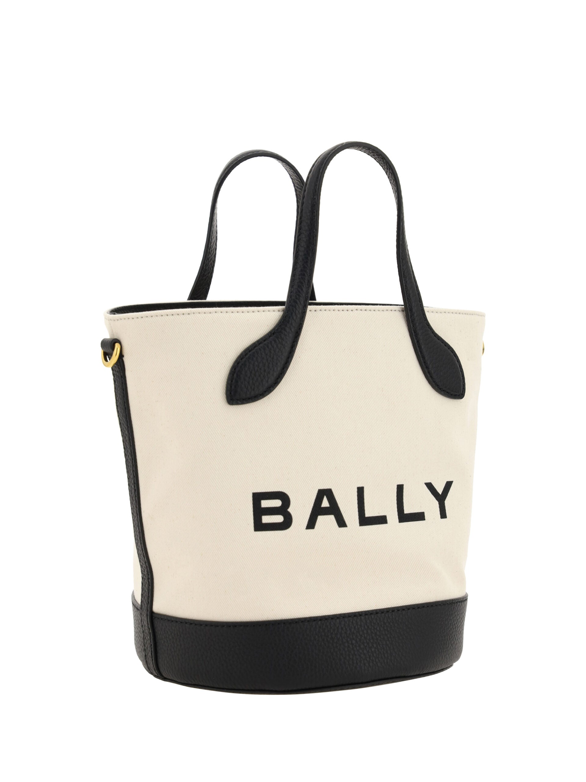 Bally Elegant Monogram Bucket Bag in Black & White - Luksusmuotia Bally - Tutustu YVES JAVANNI® 