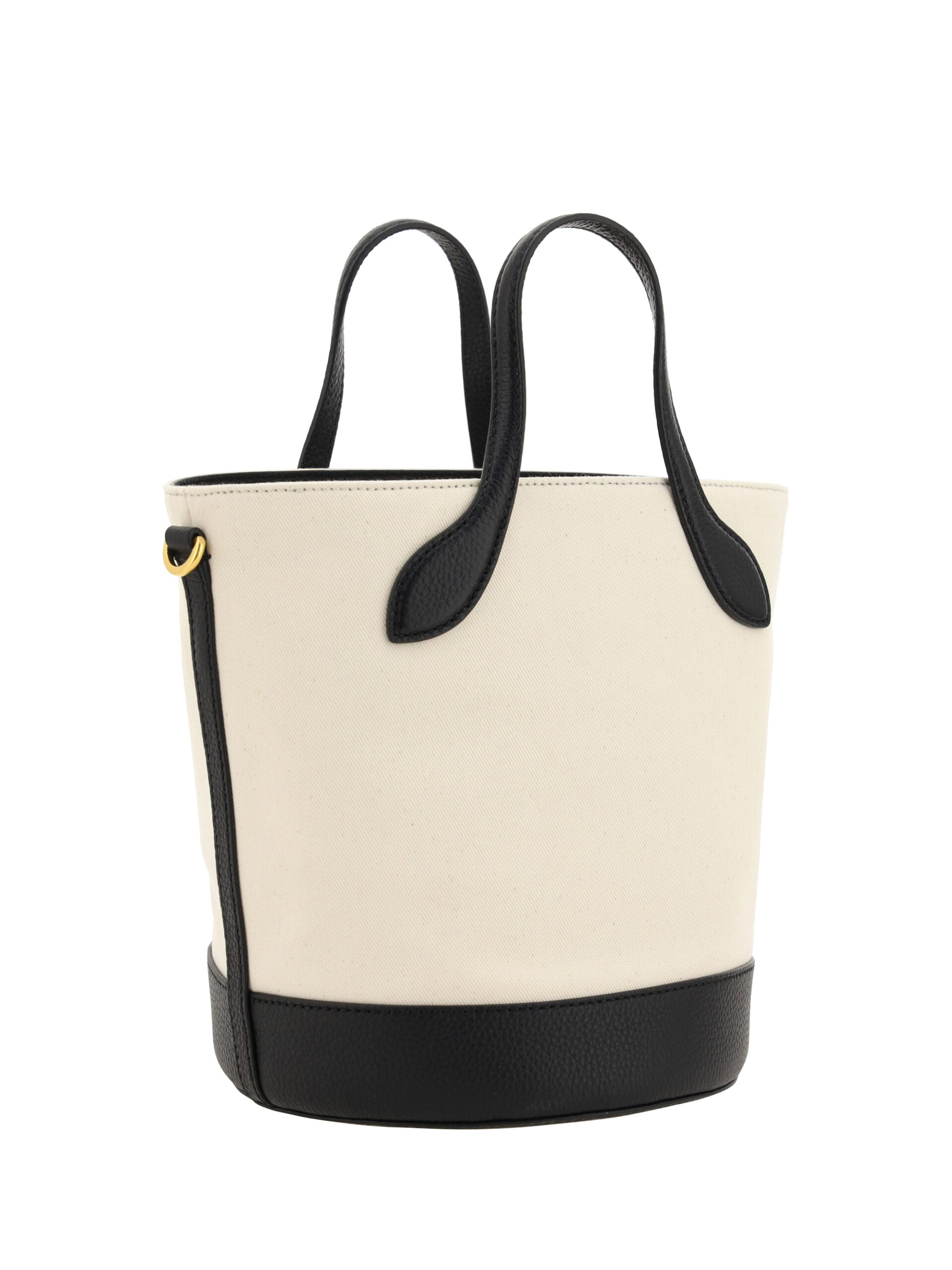 Bally Elegant Monogram Bucket Bag in Black & White - Luksusmuotia Bally - Tutustu YVES JAVANNI® 