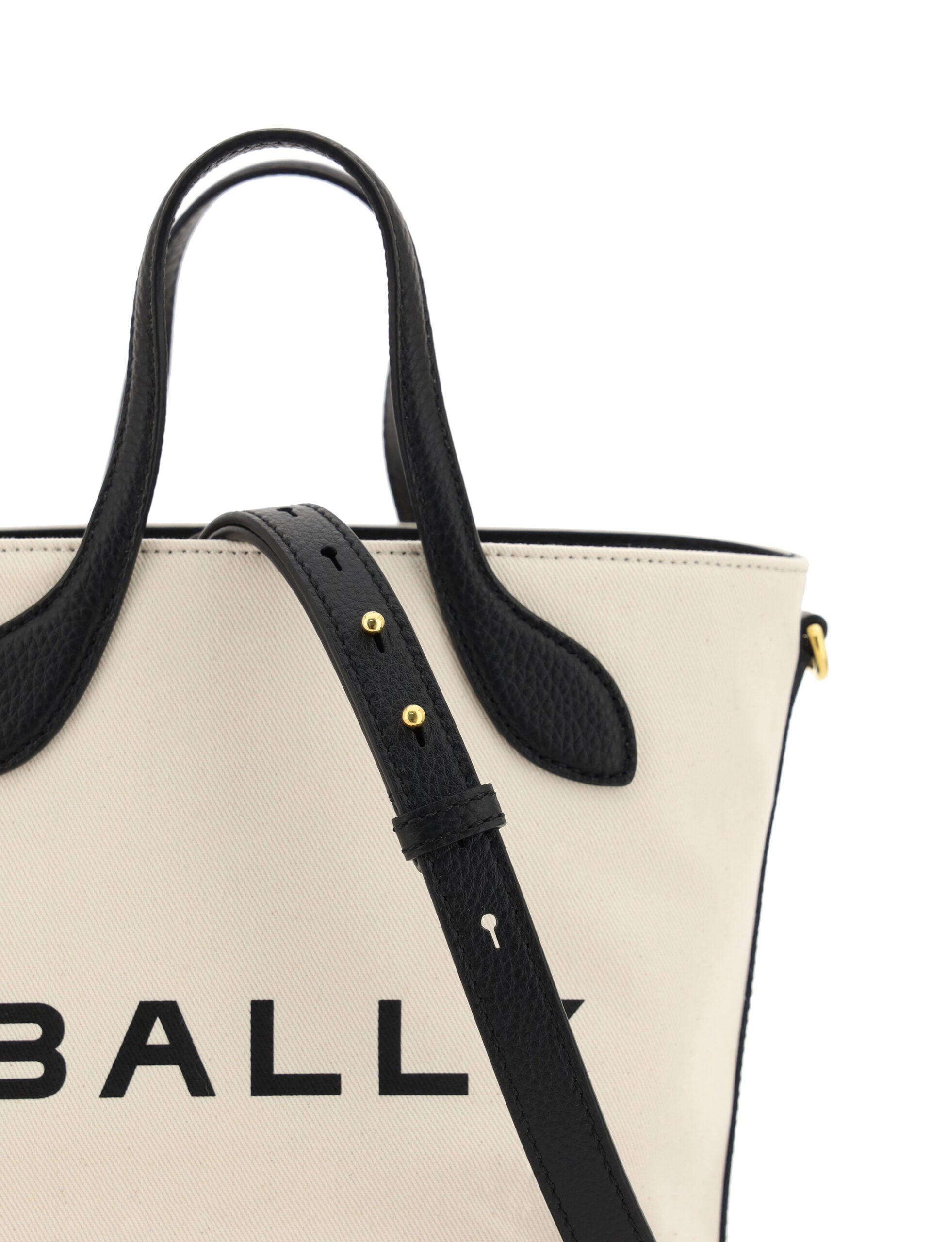 Bally Elegant Monogram Bucket Bag in Black & White - Luksusmuotia Bally - Tutustu YVES JAVANNI® 