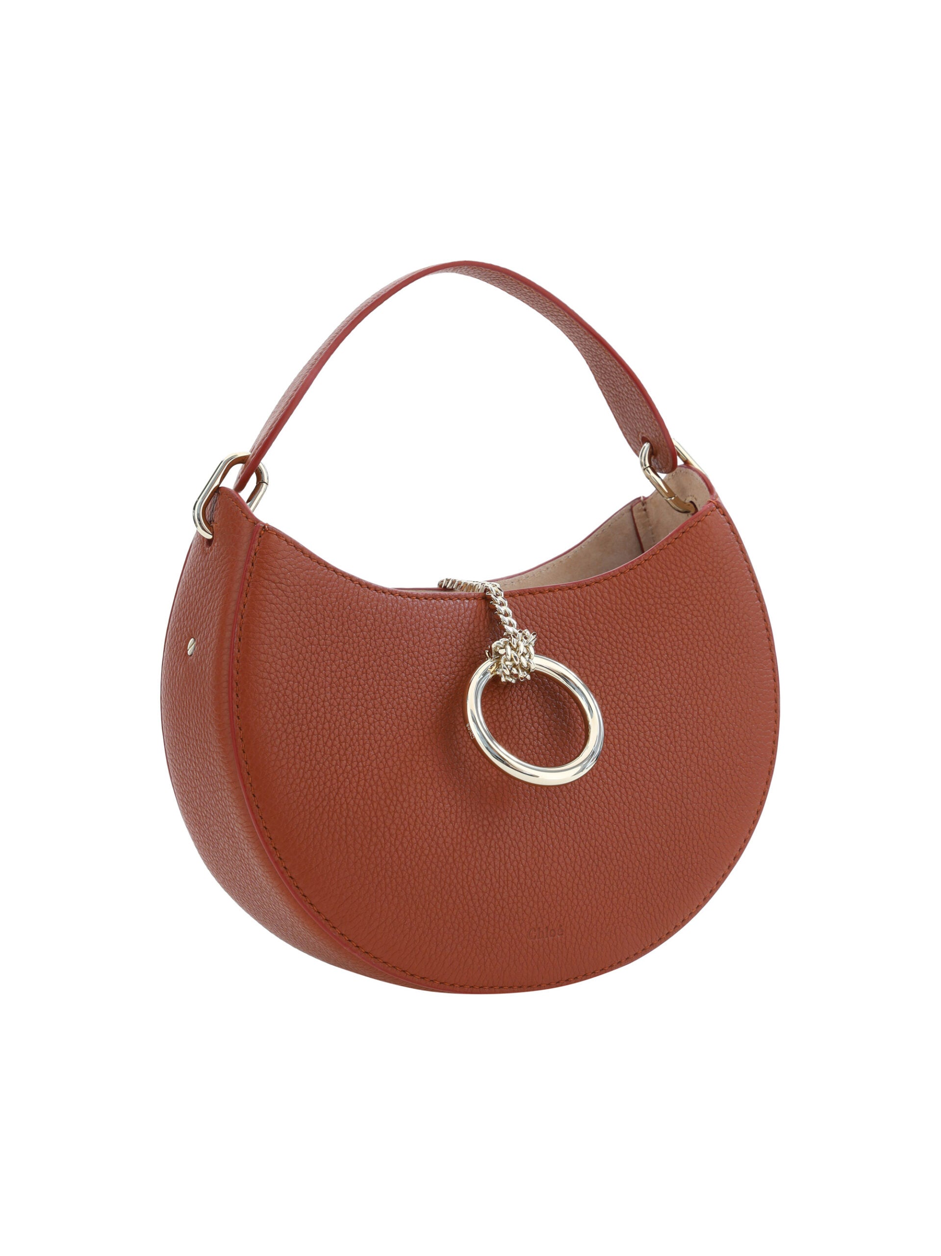 Chloé Sepia Brown Small Arlène Leather Shoulder Bag - Luksusmuotia Chloé - Tutustu YVES JAVANNI® 