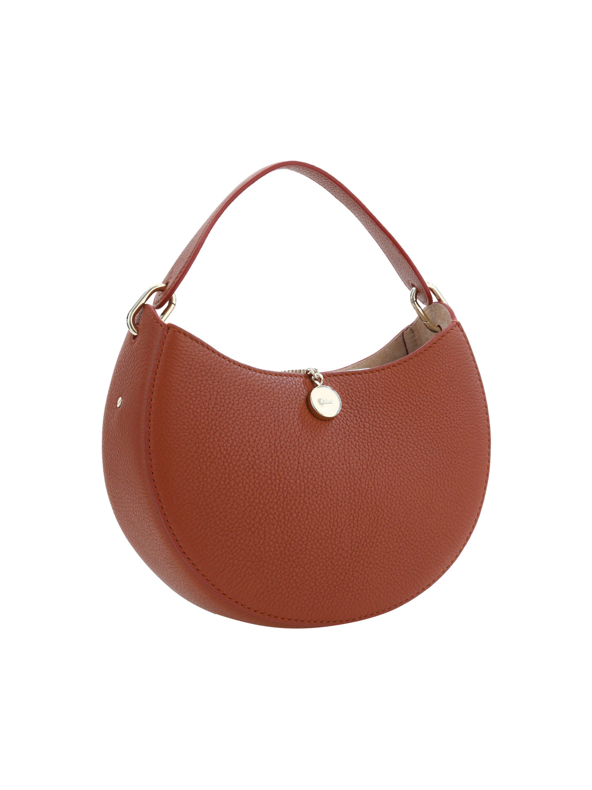 Chloé Sepia Brown Small Arlène Leather Shoulder Bag - Luksusmuotia Chloé - Tutustu YVES JAVANNI® 