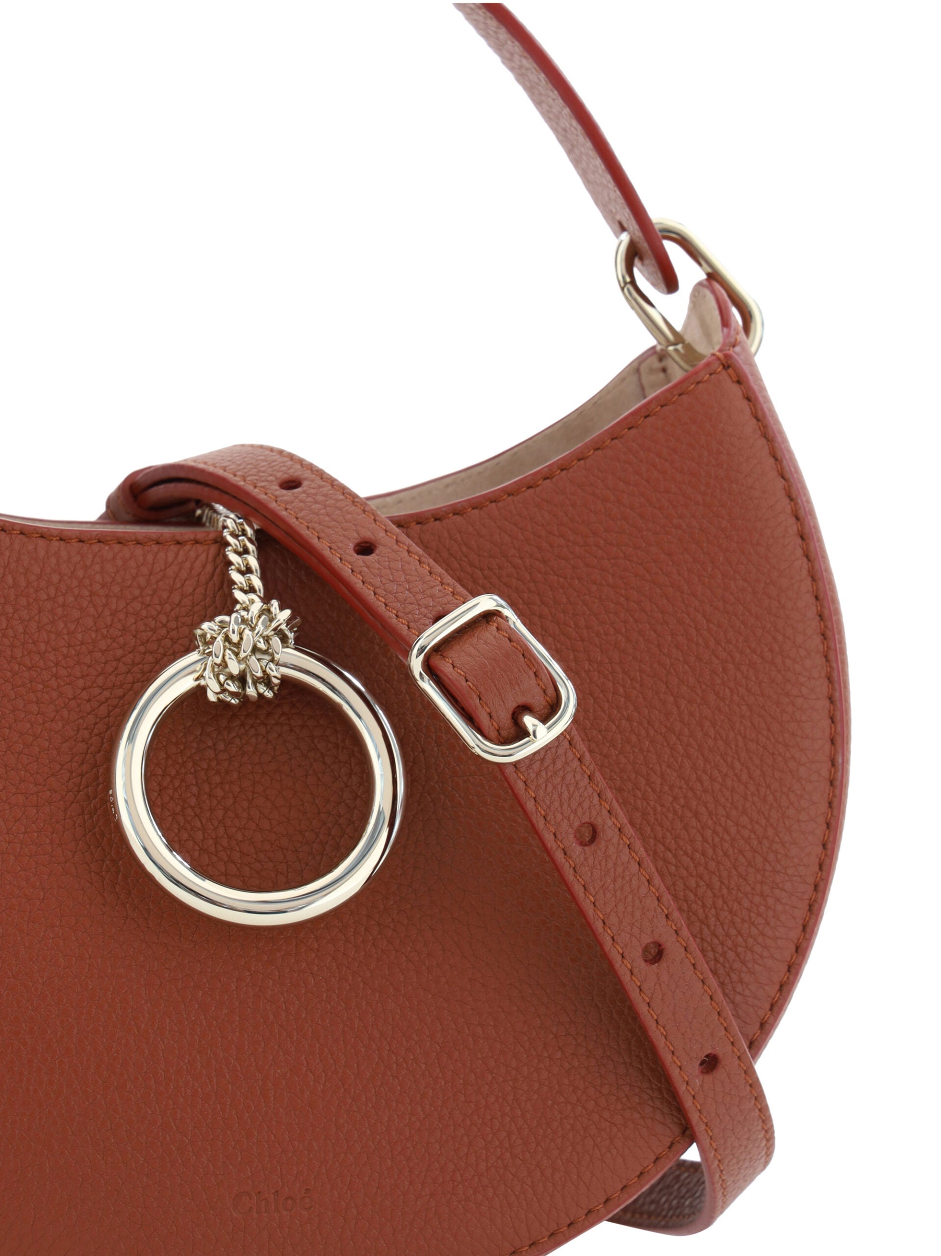 Chloé Sepia Brown Small Arlène Leather Shoulder Bag - Luksusmuotia Chloé - Tutustu YVES JAVANNI® 