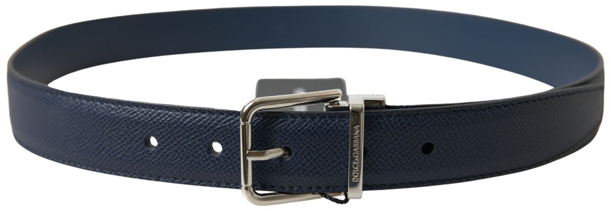 Dolce & Gabbana Aquamarine Blue Leather Belt - Luksusmuotia Dolce & Gabbana - Tutustu YVES JAVANNI® 