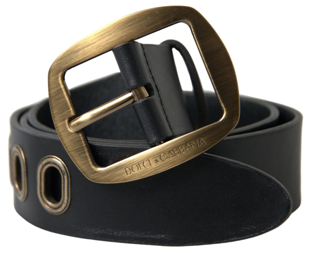 Dolce & Gabbana Sleek Italian Leather Belt with Metal Buckle - Luksusmuotia Dolce & Gabbana - Tutustu YVES JAVANNI® 