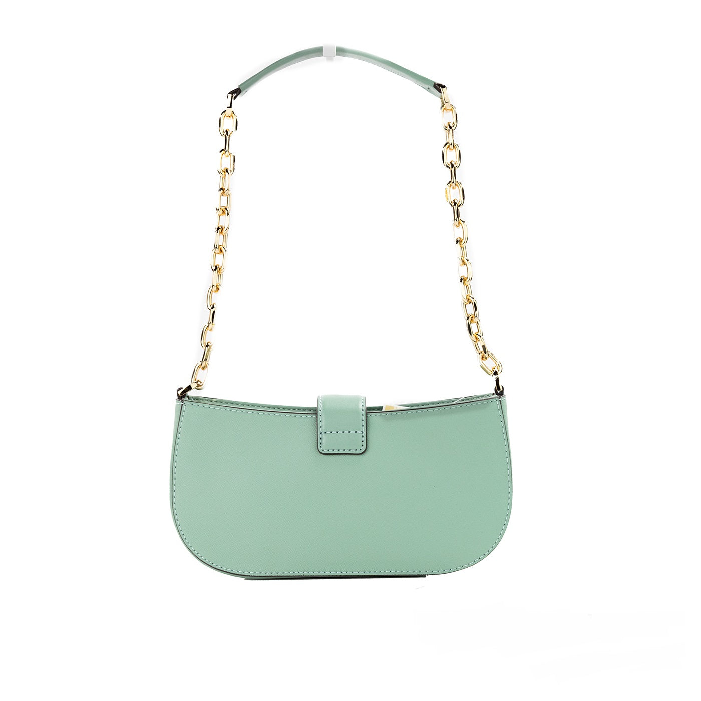 Michael Kors Carmen Small Sea Green Leather Pouchette Shoulder Crossbody Purse - Luksusmuotia Michael Kors - Tutustu YVES JAVANNI® 